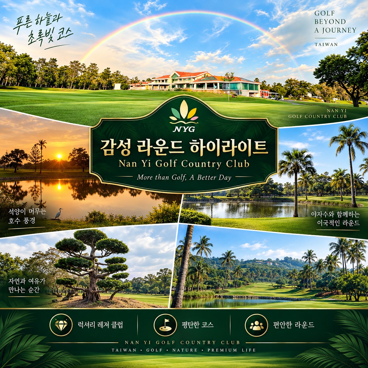 ⛳대만 가오슝 하워드 3색 골프⛳