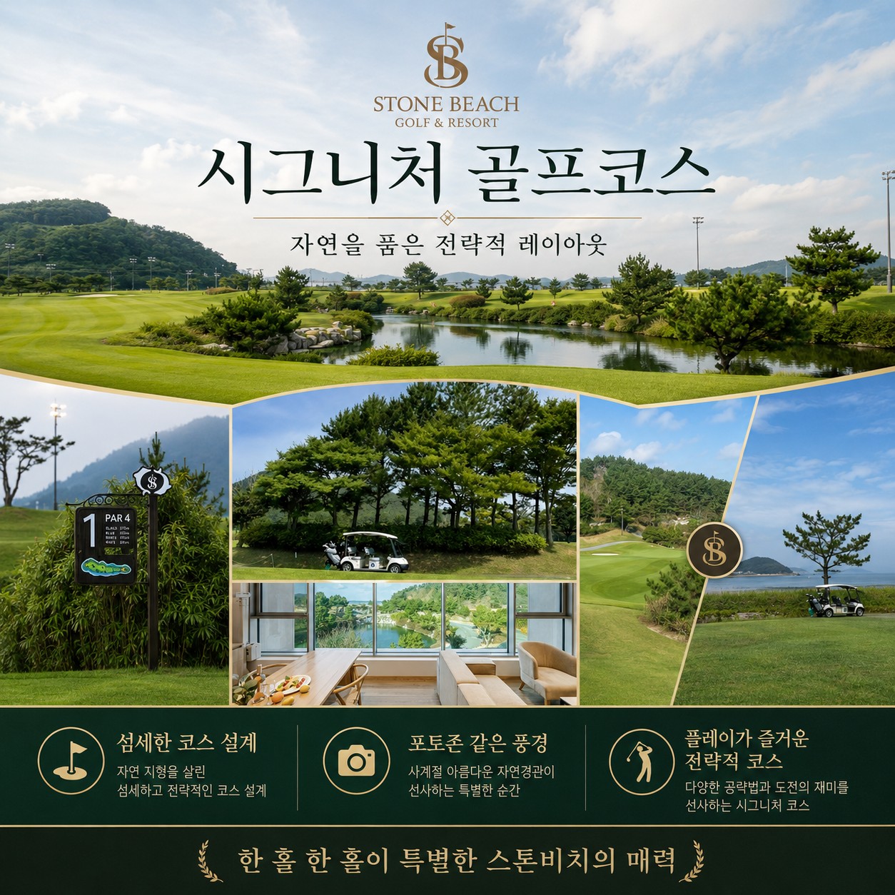 ⛳ 태안 스톤비치 2박3일 54홀 특가 ⛳