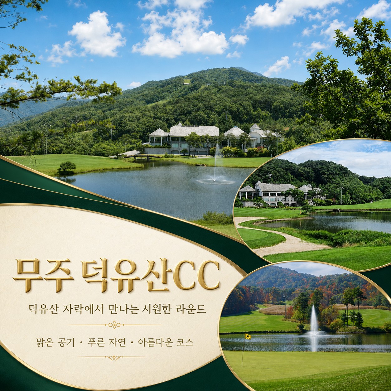 🔥 해발 약 500m에서 즐기는 무주 2색 시원한 라운딩