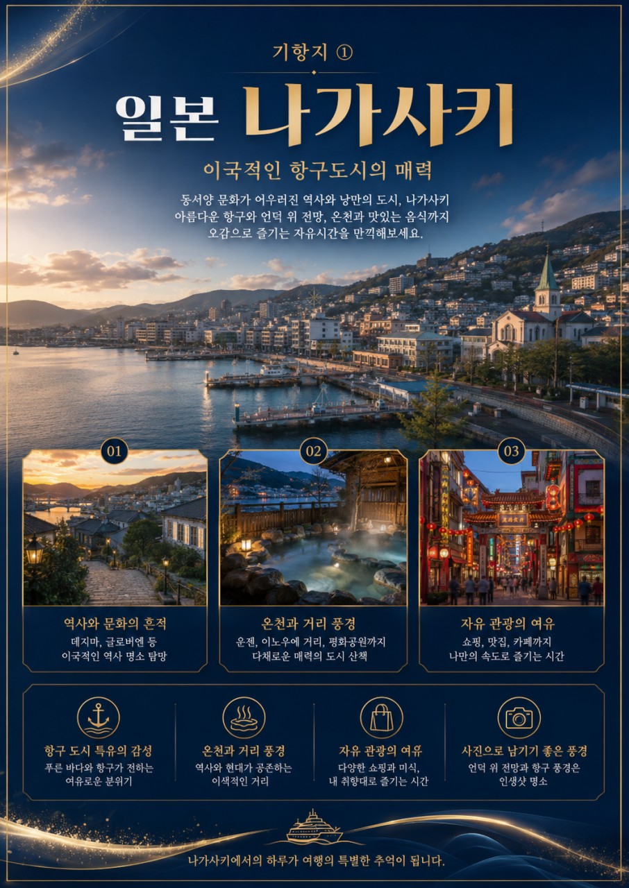 🚢아시아 크루즈 부산&대만&일본 <5박 6일>