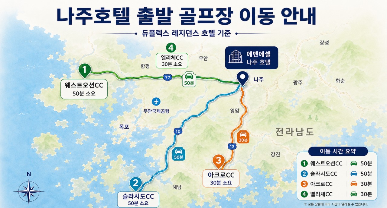 ⛳️전라남도 2박3일 골프휴가 특가 [8월~9월]