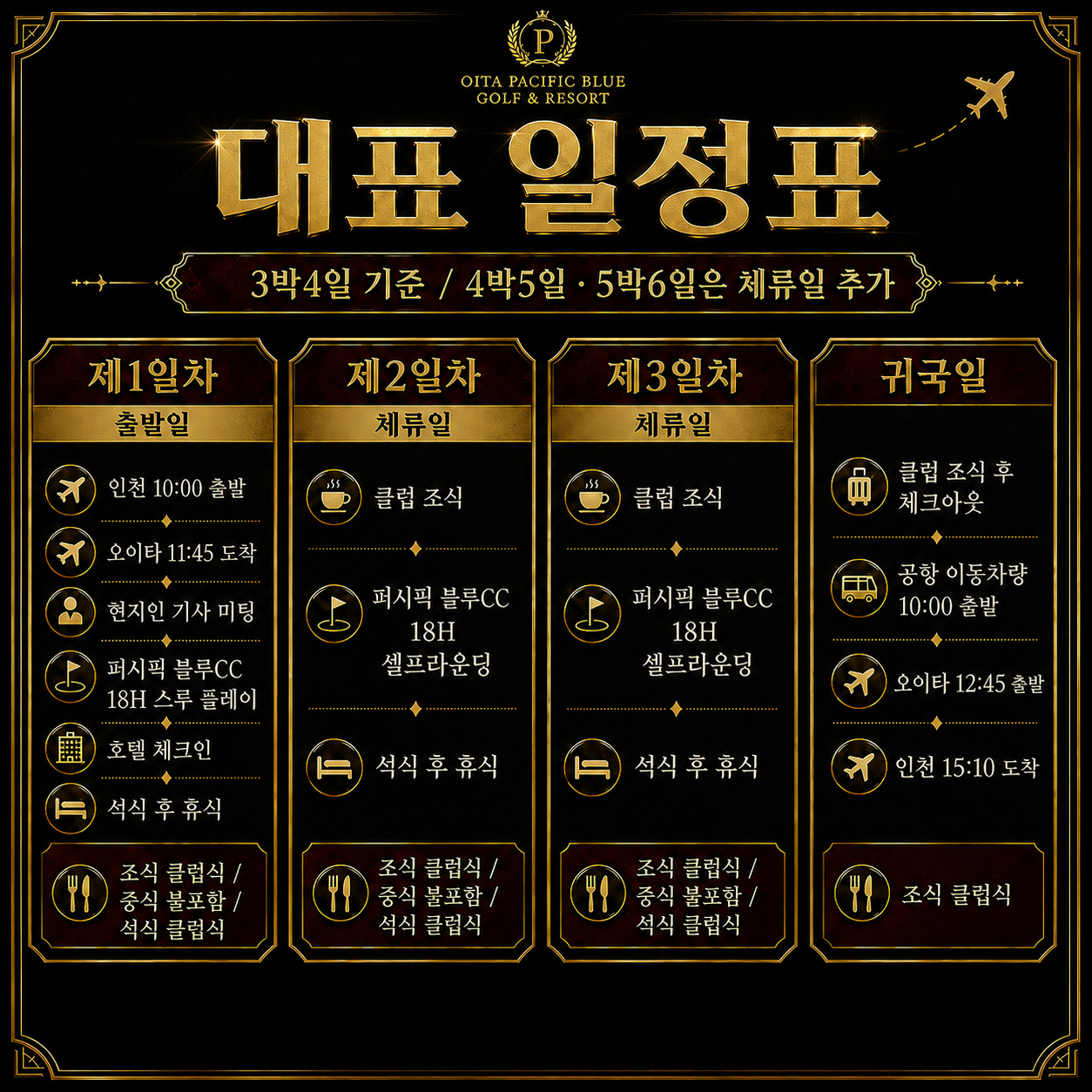⛳일본 명문 오이타 퍼시픽블루 골프 & 리조트