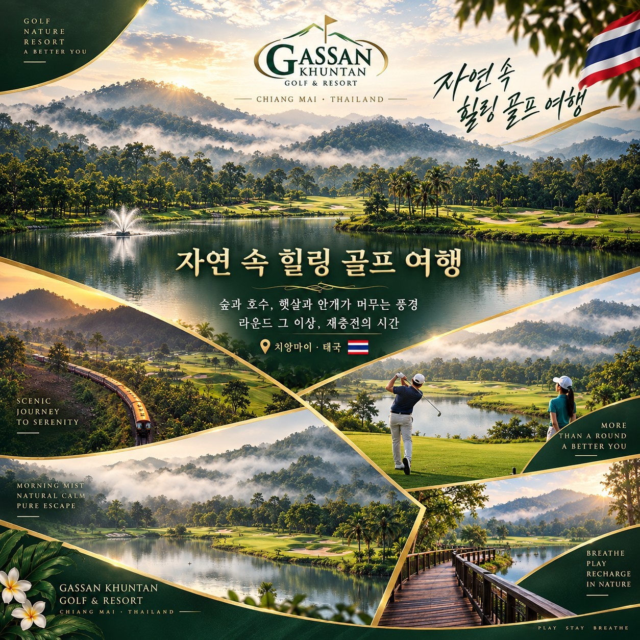 💥태국 치앙마이 시내 호텔 실속 골프