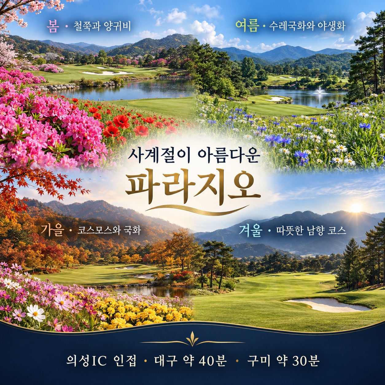 ⛳️ 의성 파라지오CC × 엠스클럽 54홀 골프