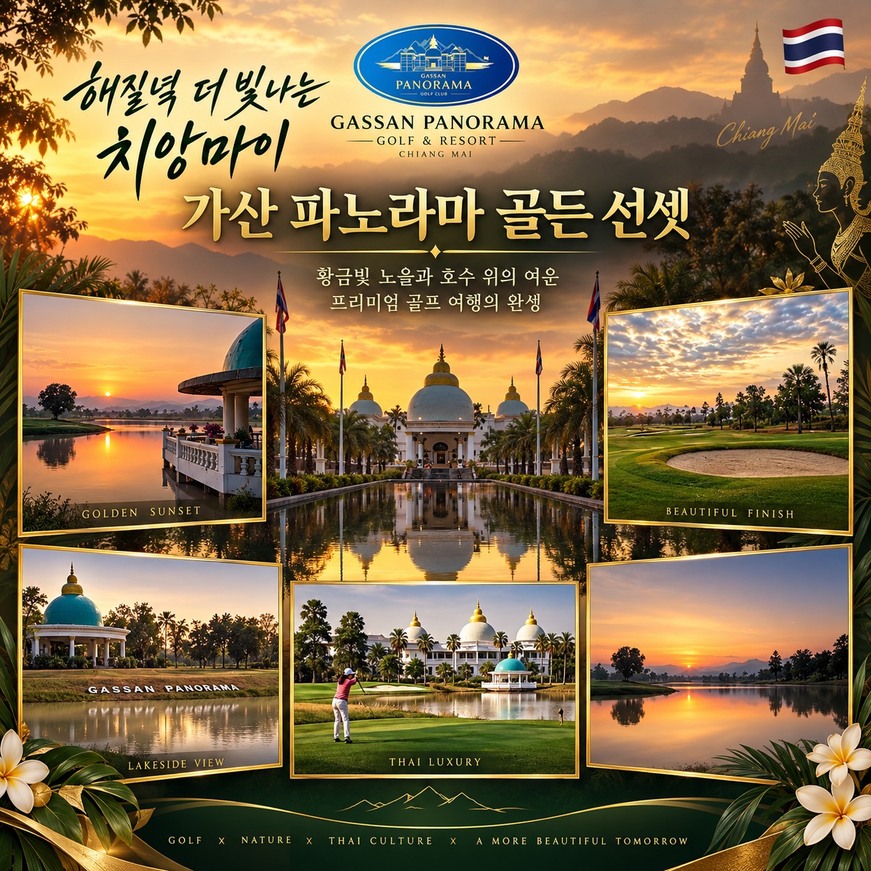 💥태국 치앙마이 가싼 골프 리조트 2색골프