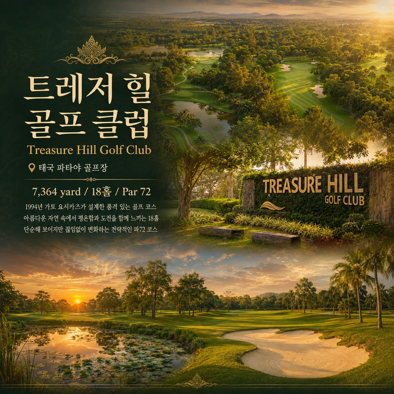 ⛳ 태국 파타야 럭셔리 풀빌라 골프 ❤
