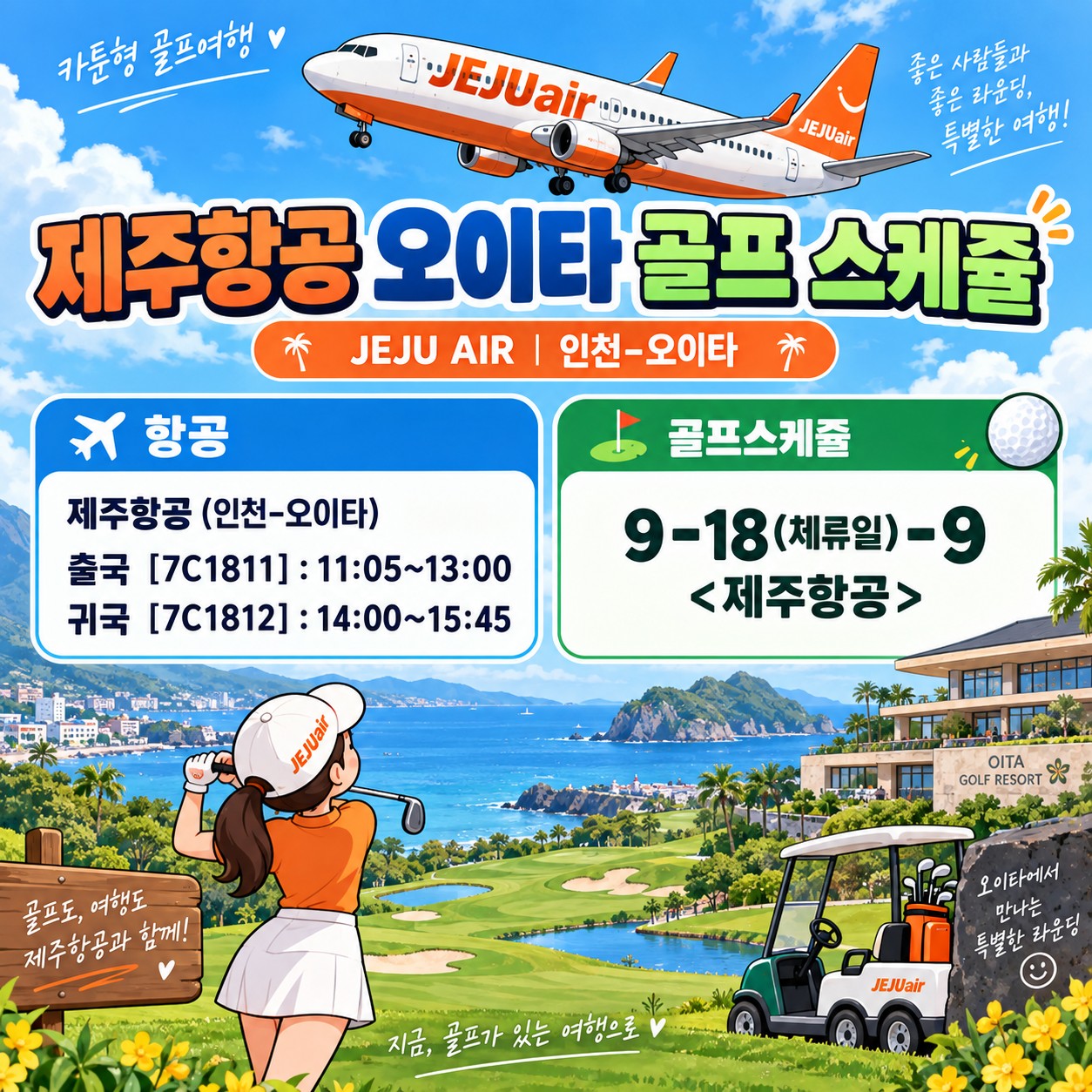 ⛳일본 명문 오이타 퍼시픽블루 골프 & 리조트