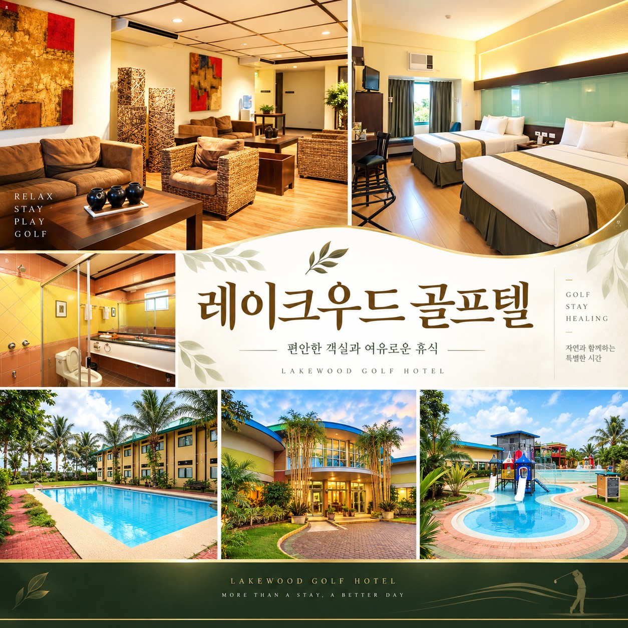 🌴 필리핀 클락 레이크우드 C.C 무제한 골프 <3박5일>