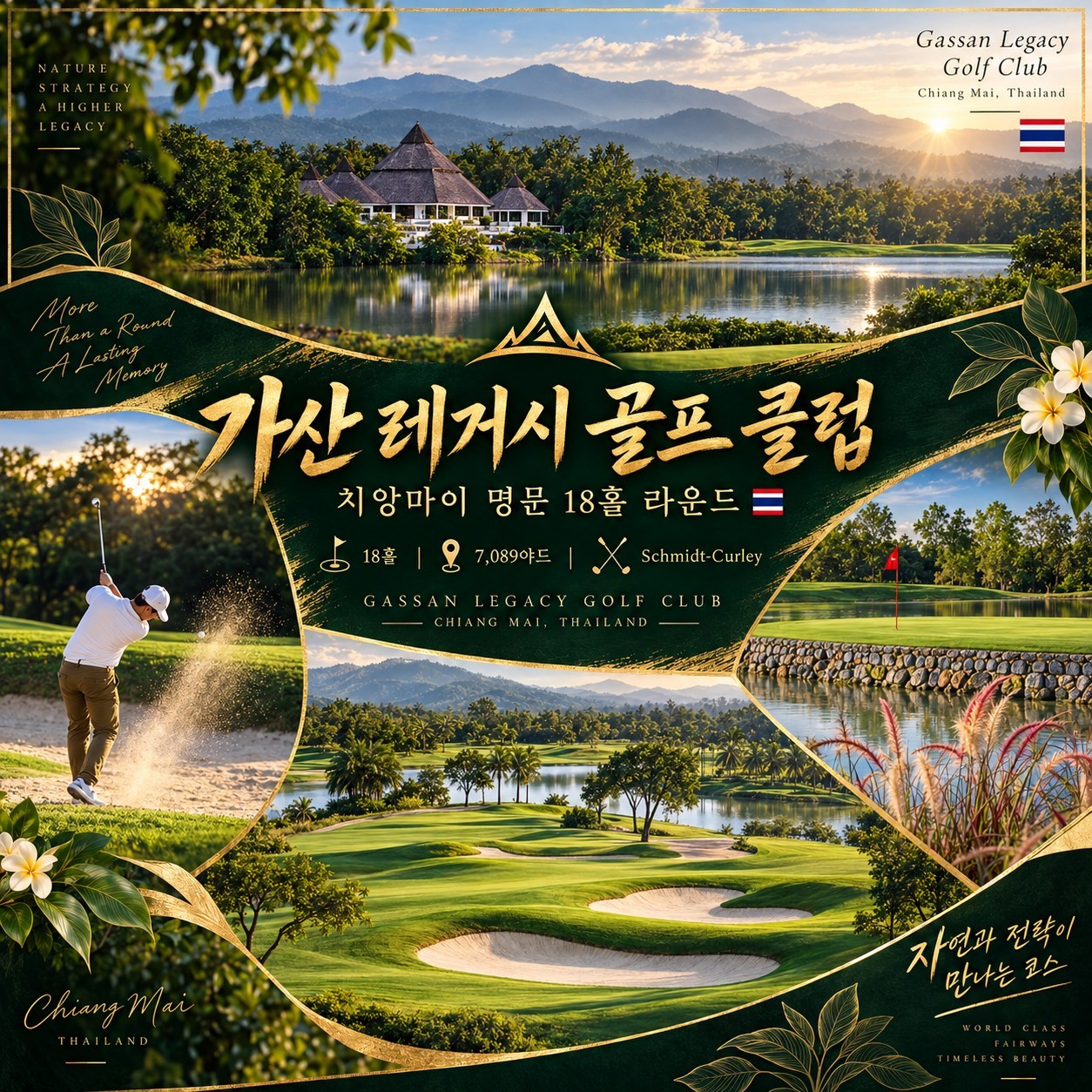 💥태국 치앙마이 시내 호텔 실속 골프