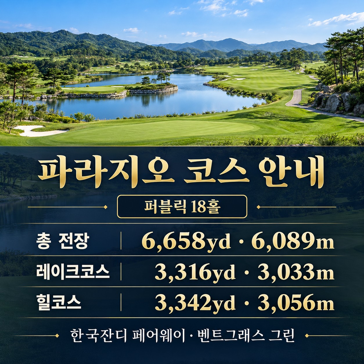 ⛳️ 의성 파라지오CC × 엠스클럽 54홀 골프