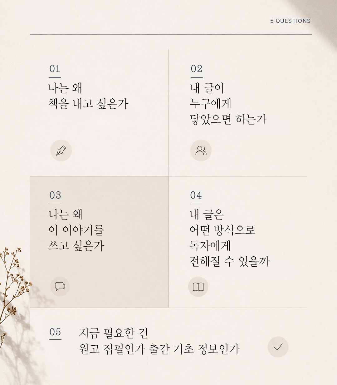 책 출판 전, 원고 쓰기 전, 초보 작가에게 필요한 질문들