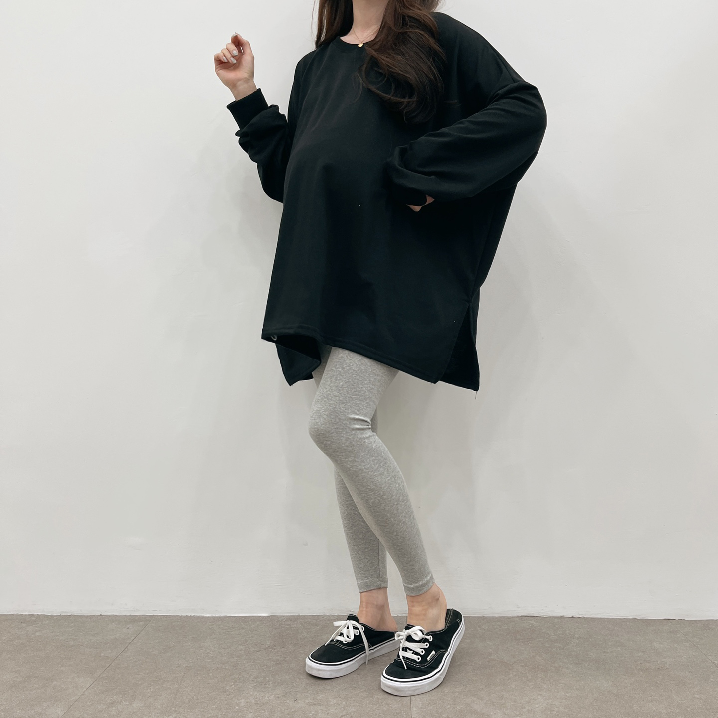 완전박시한코튼T-블랙,화이트,그레이 상세 이미지 30