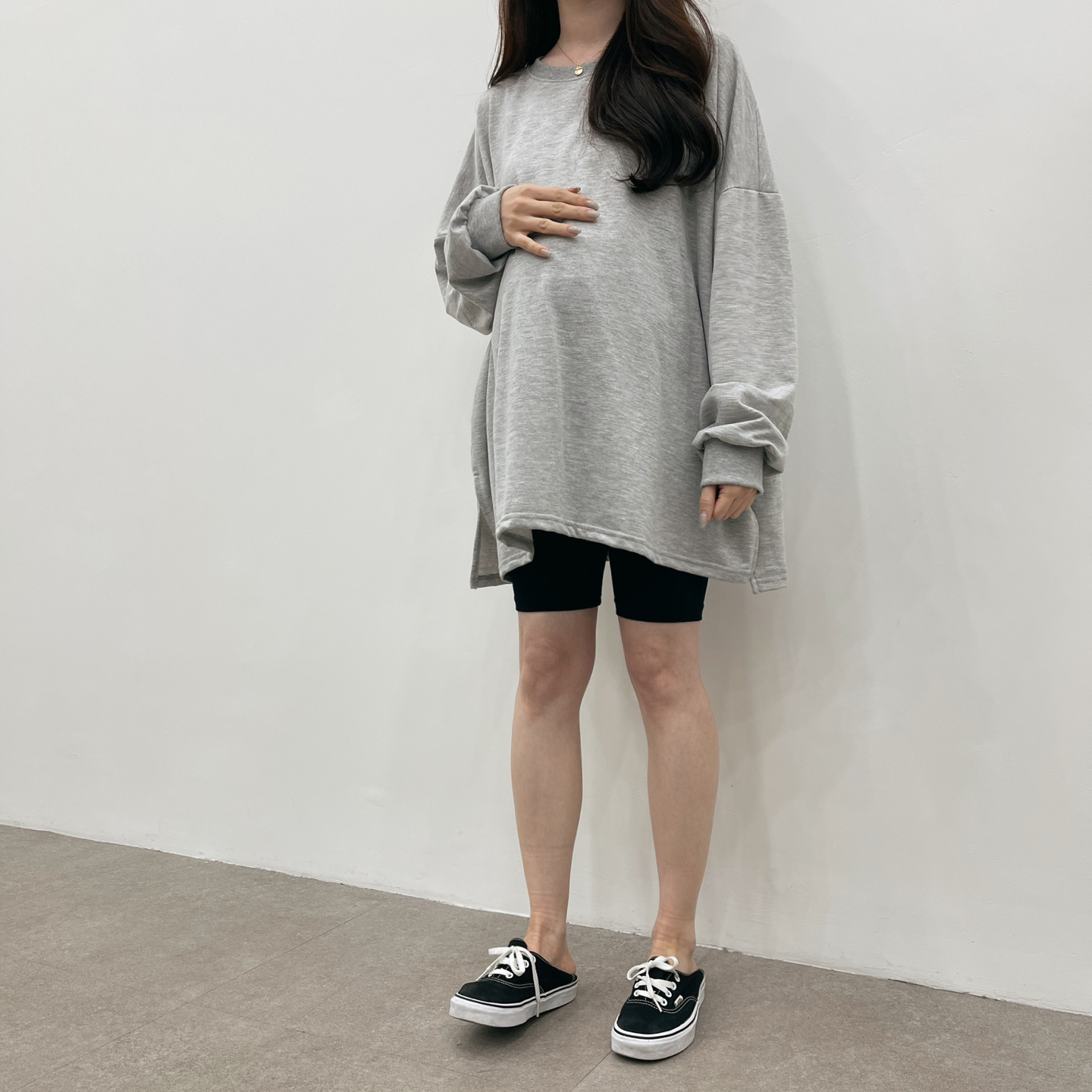 완전박시한코튼T-블랙,화이트,그레이 상세 이미지 28