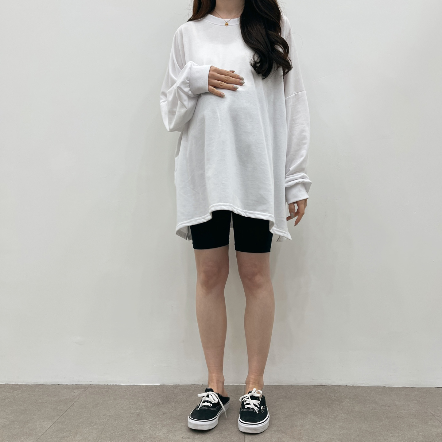 완전박시한코튼T-블랙,화이트,그레이 상세 이미지 13