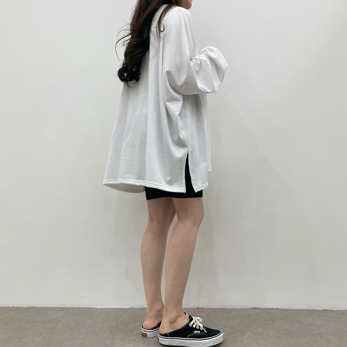 완전박시한코튼T-블랙,화이트,그레이 상세 이미지 11
