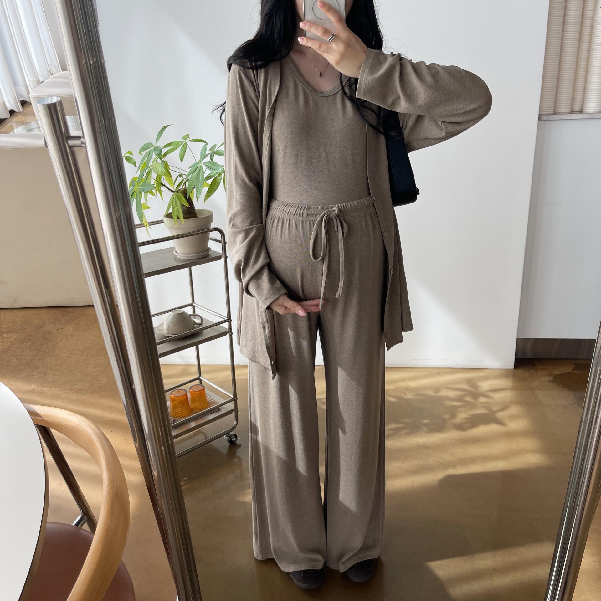 [2사이즈] (내추럴3종SET)가디건+나시+PT - 2color