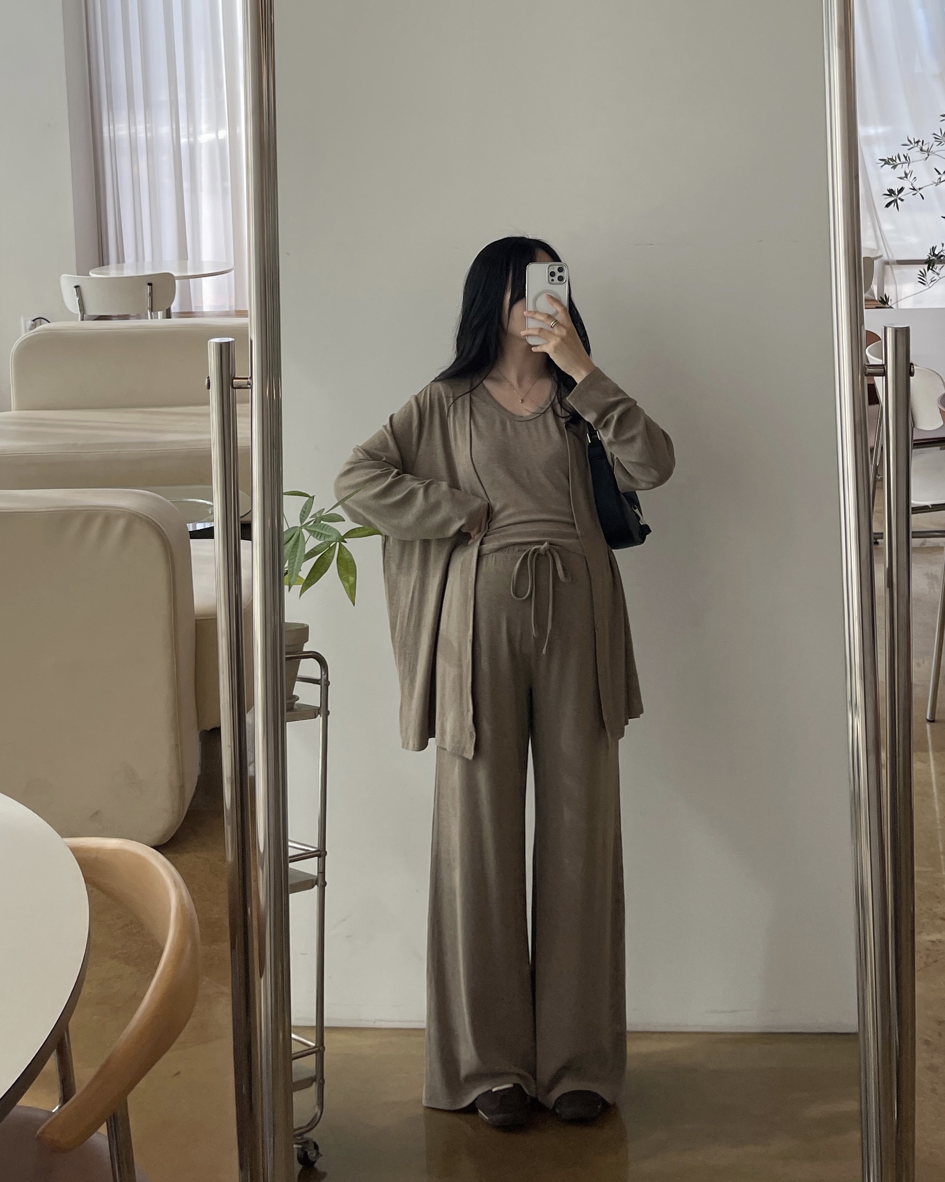 [2사이즈] (내추럴3종SET)가디건+나시+PT - 2color