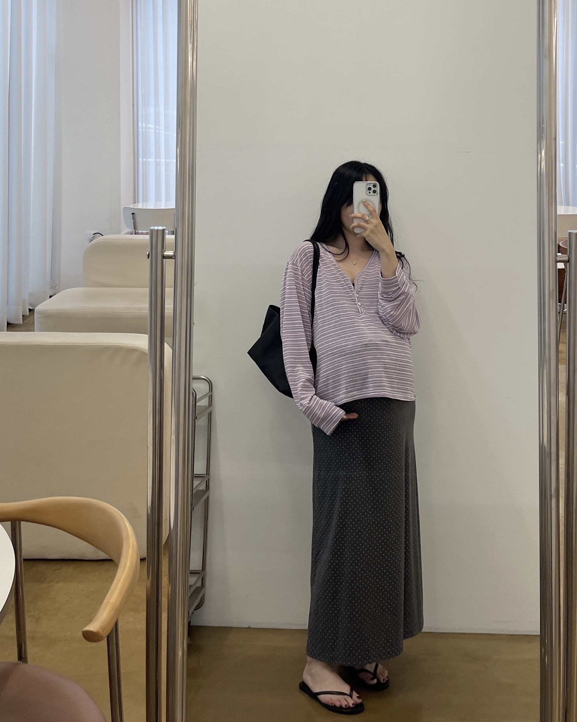 (2사이즈)다이브단가라단추T-3color