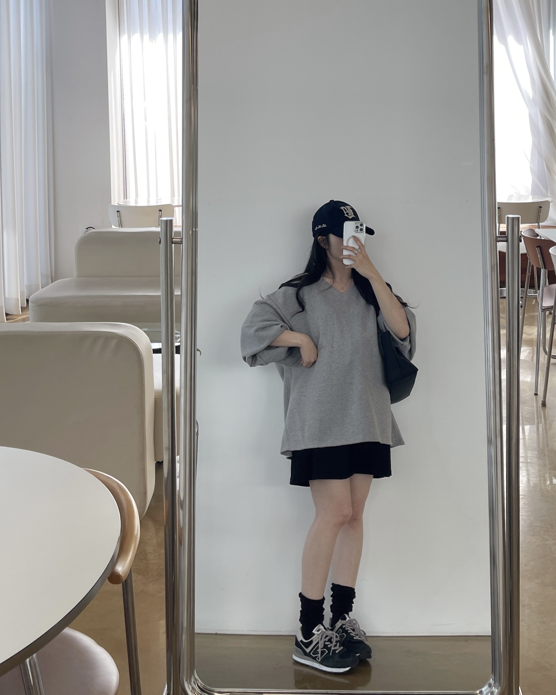 (쭈리)A라인오버맨투맨-2color