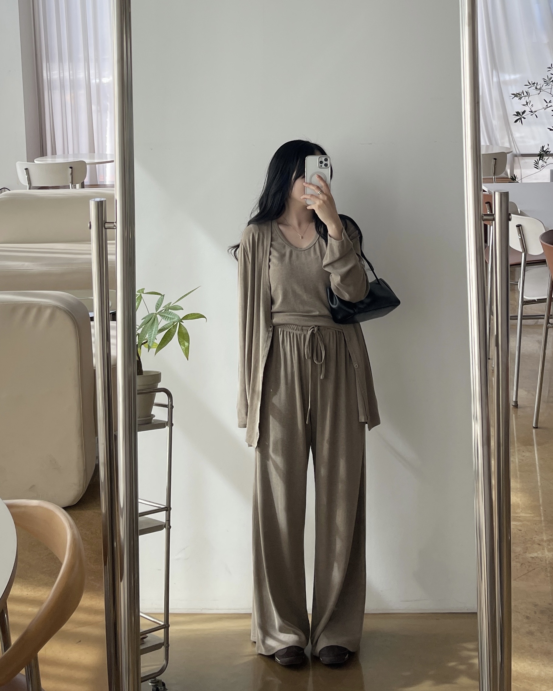 [2사이즈] (내추럴3종SET)가디건+나시+PT - 2color
