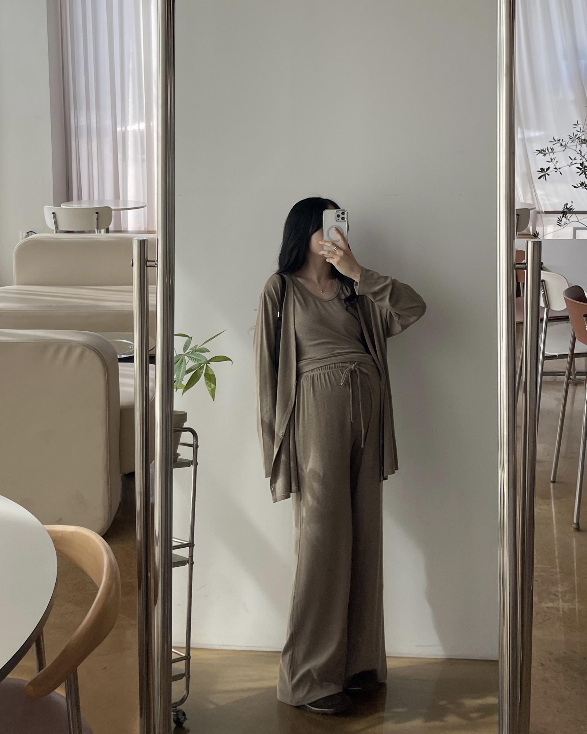 [2사이즈] (내추럴3종SET)가디건+나시+PT - 2color