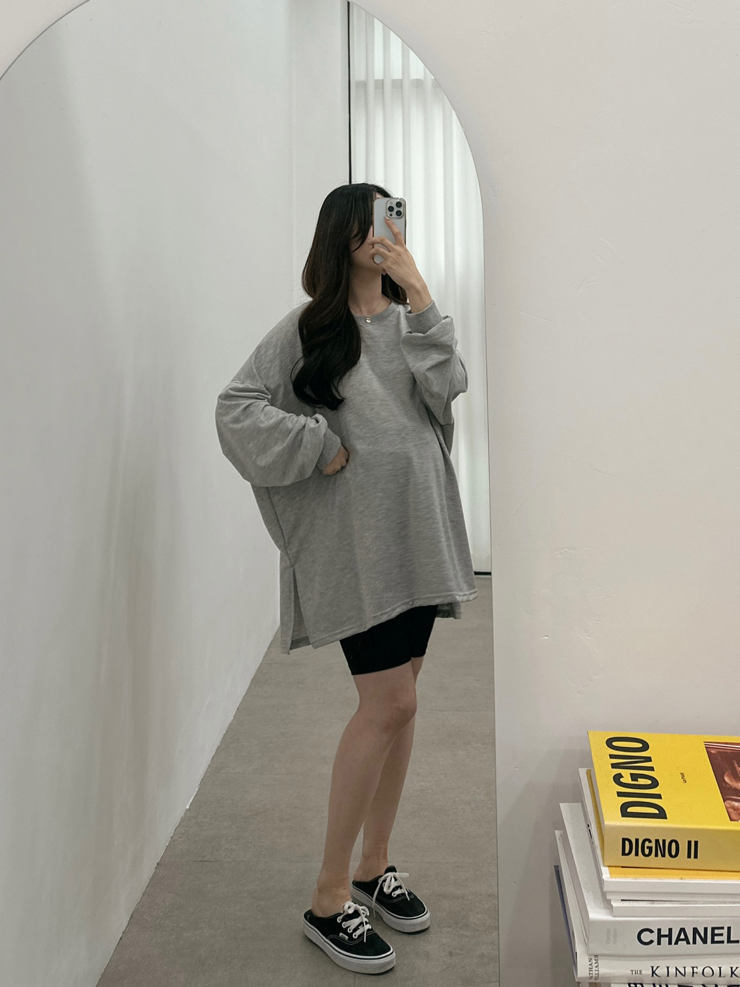 완전박시한코튼T-블랙,화이트,그레이 상세 이미지 27