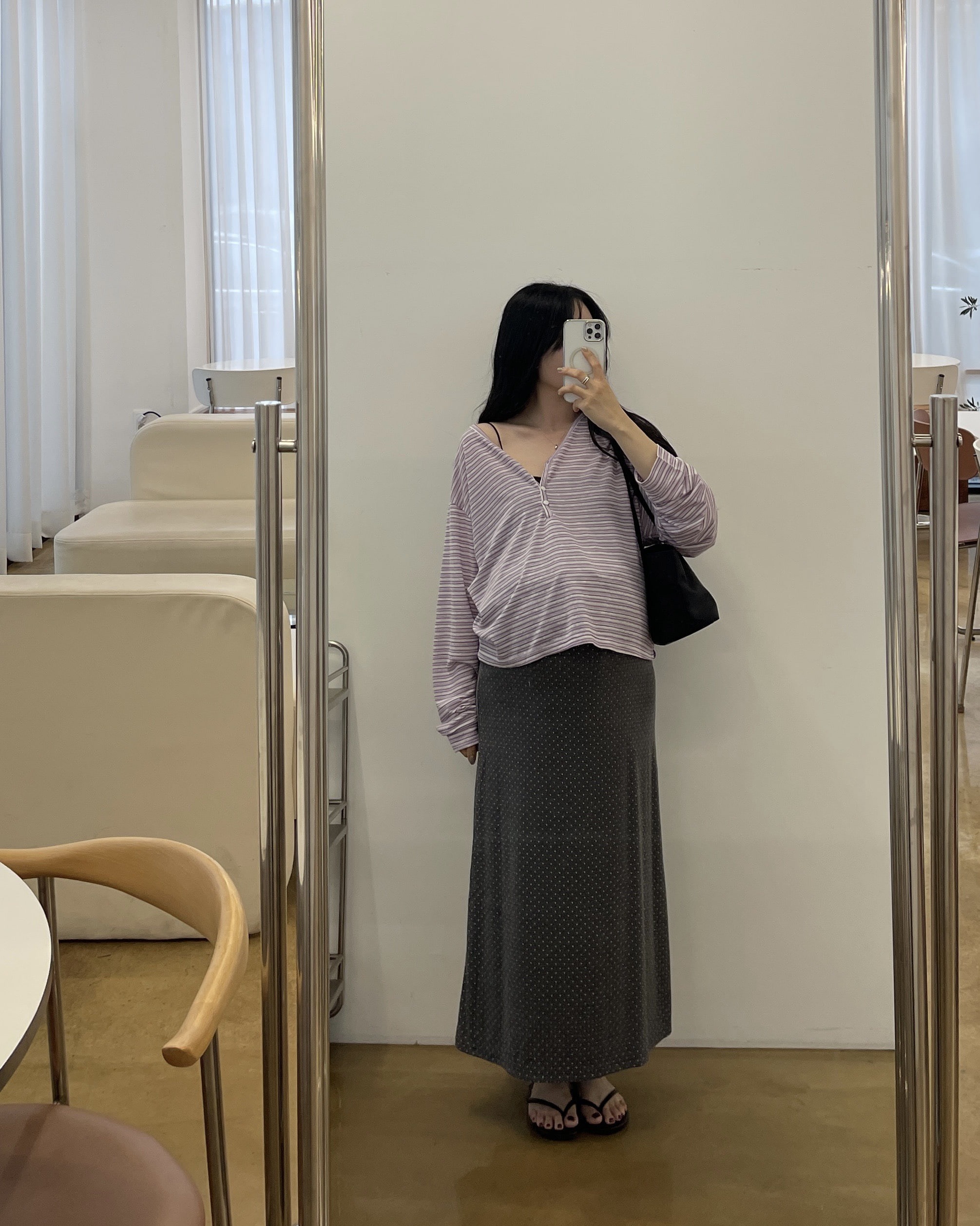 (2사이즈)다이브단가라단추T-3color