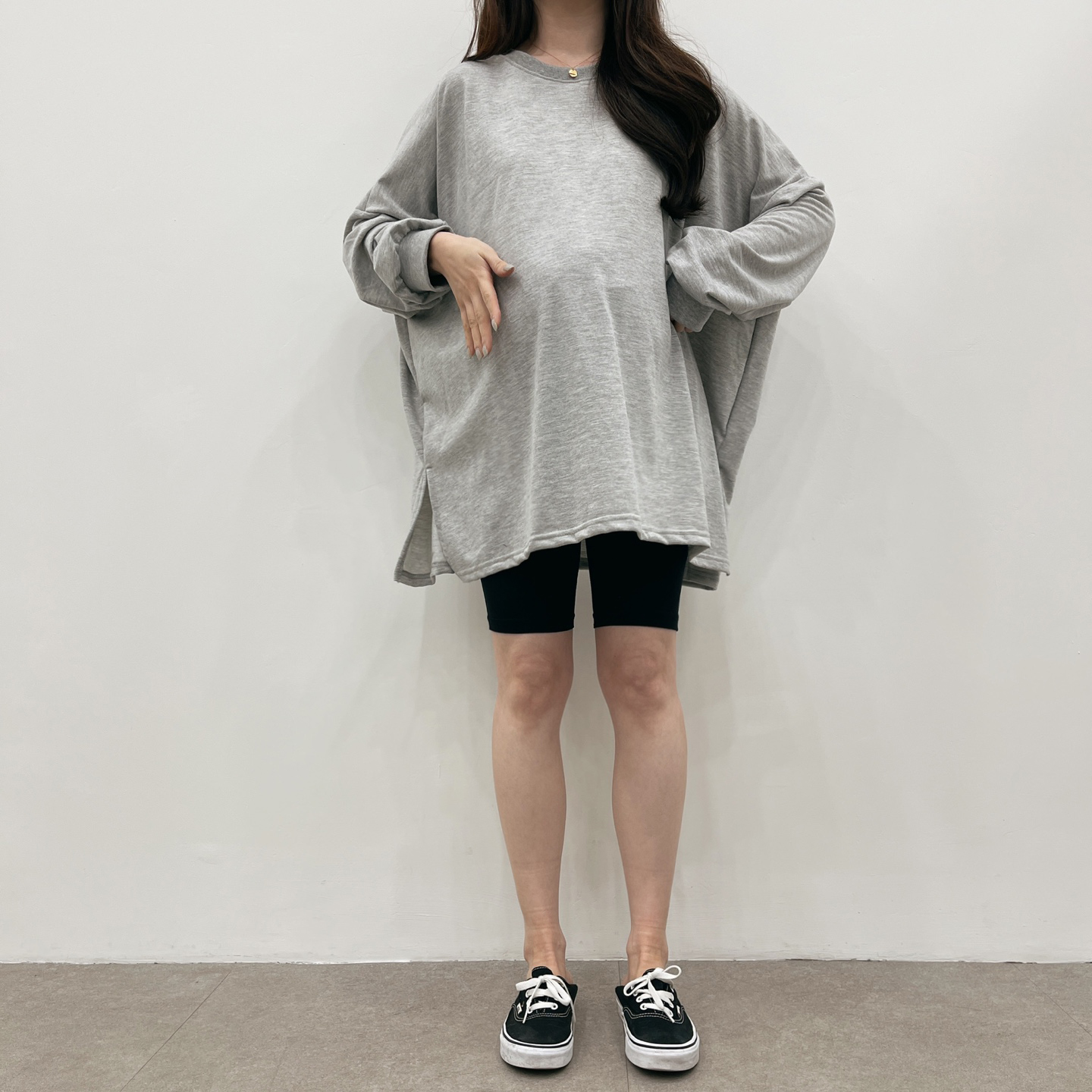 완전박시한코튼T-블랙,화이트,그레이 상세 이미지 19