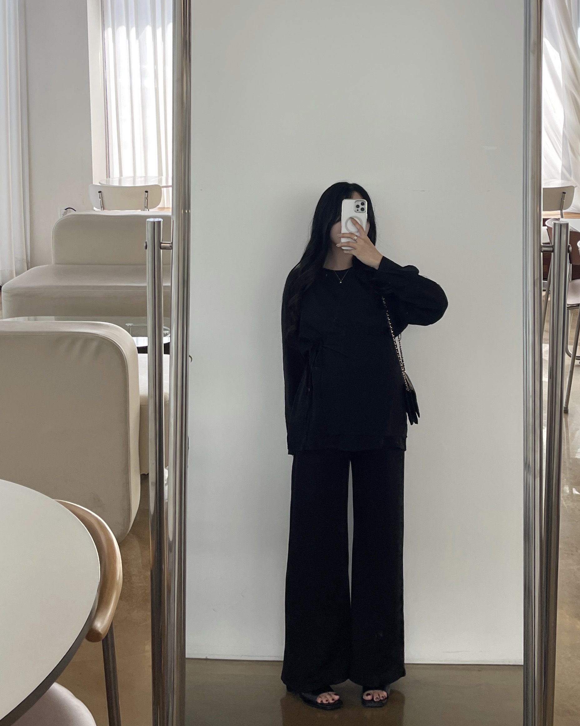 (2사이즈)실키 하프랩BL-2color