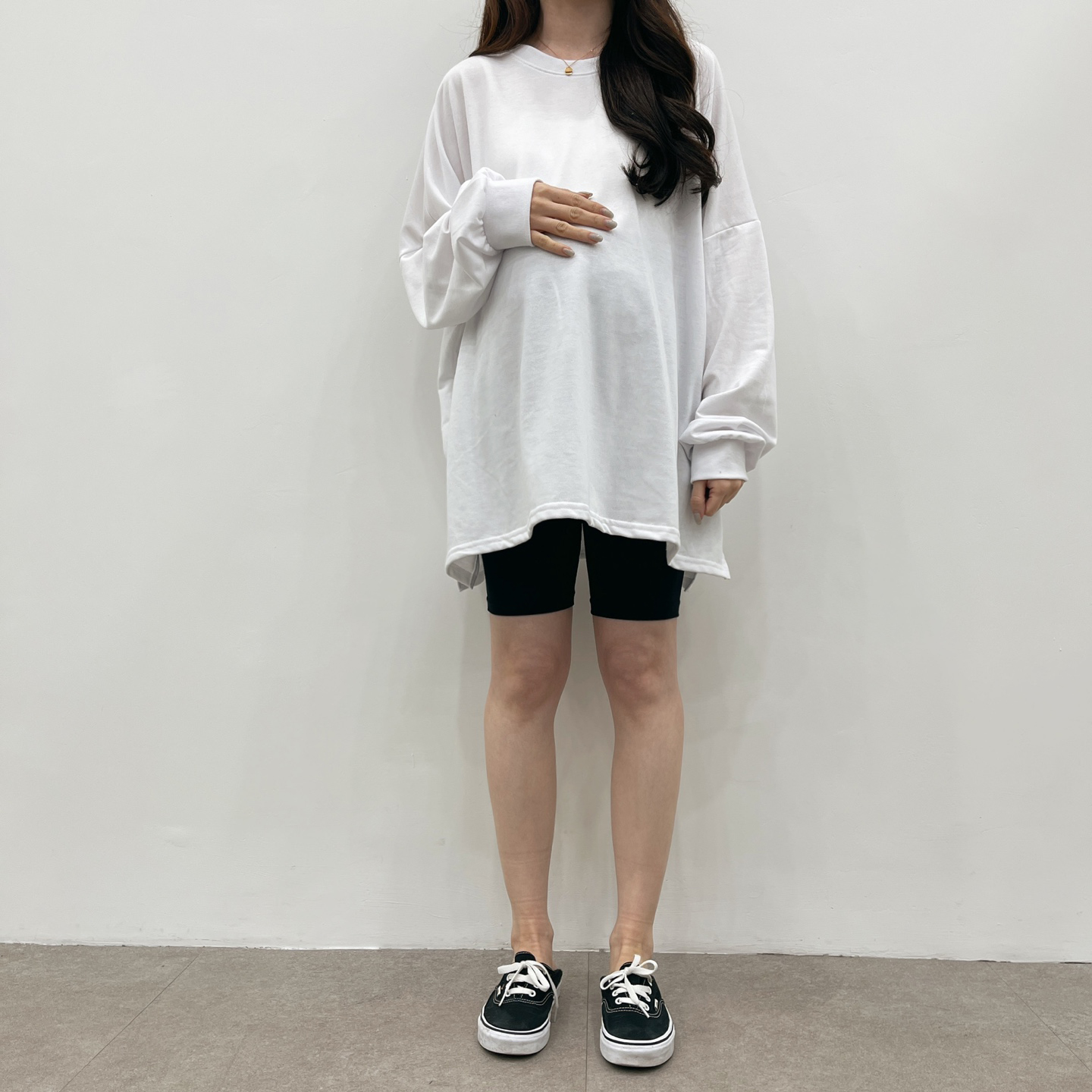 완전박시한코튼T-블랙,화이트,그레이 상세 이미지 9