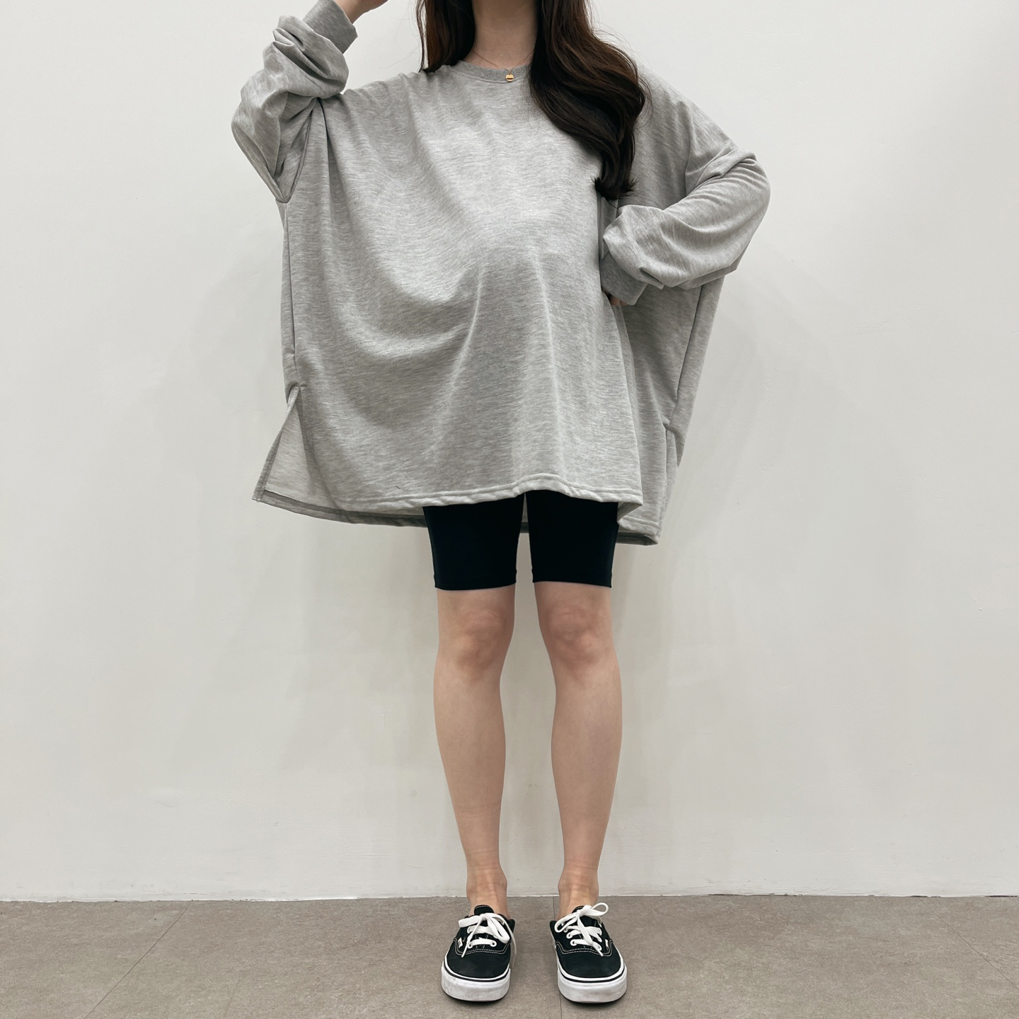 완전박시한코튼T-블랙,화이트,그레이 상세 이미지 18