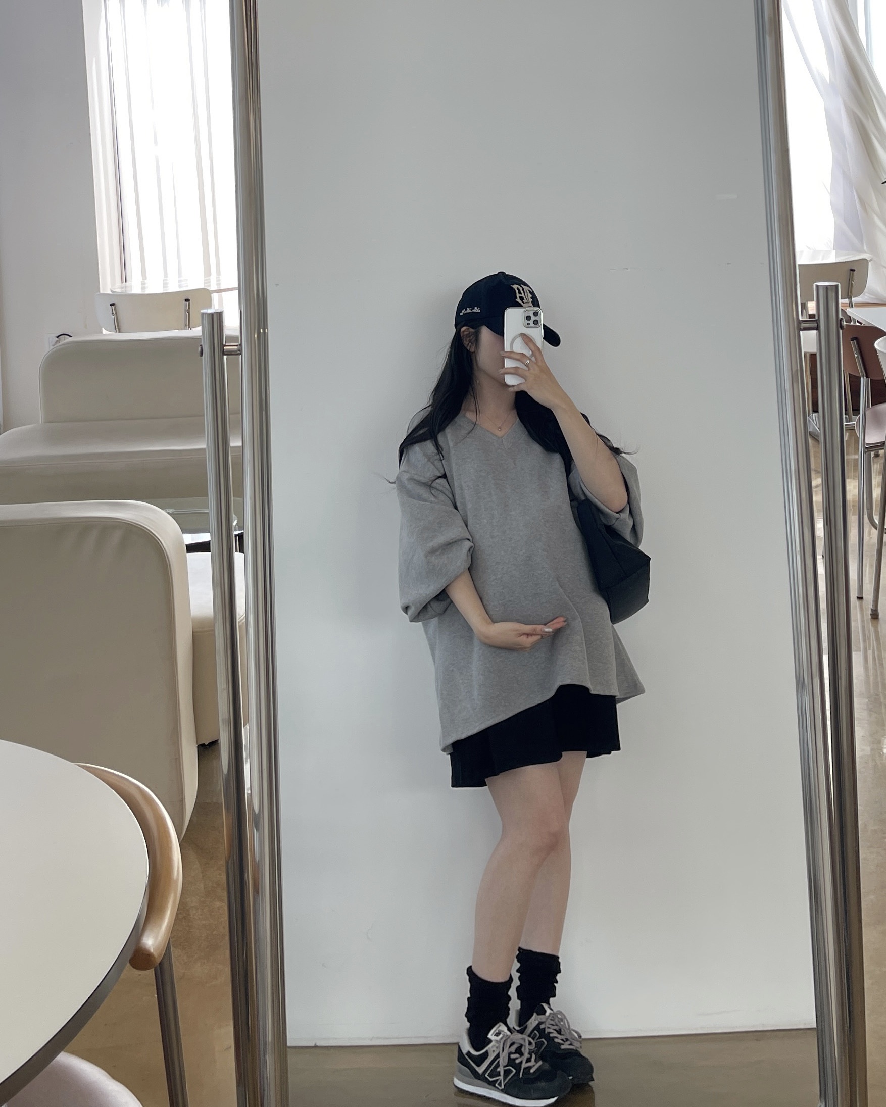 (쭈리)A라인오버맨투맨-2color