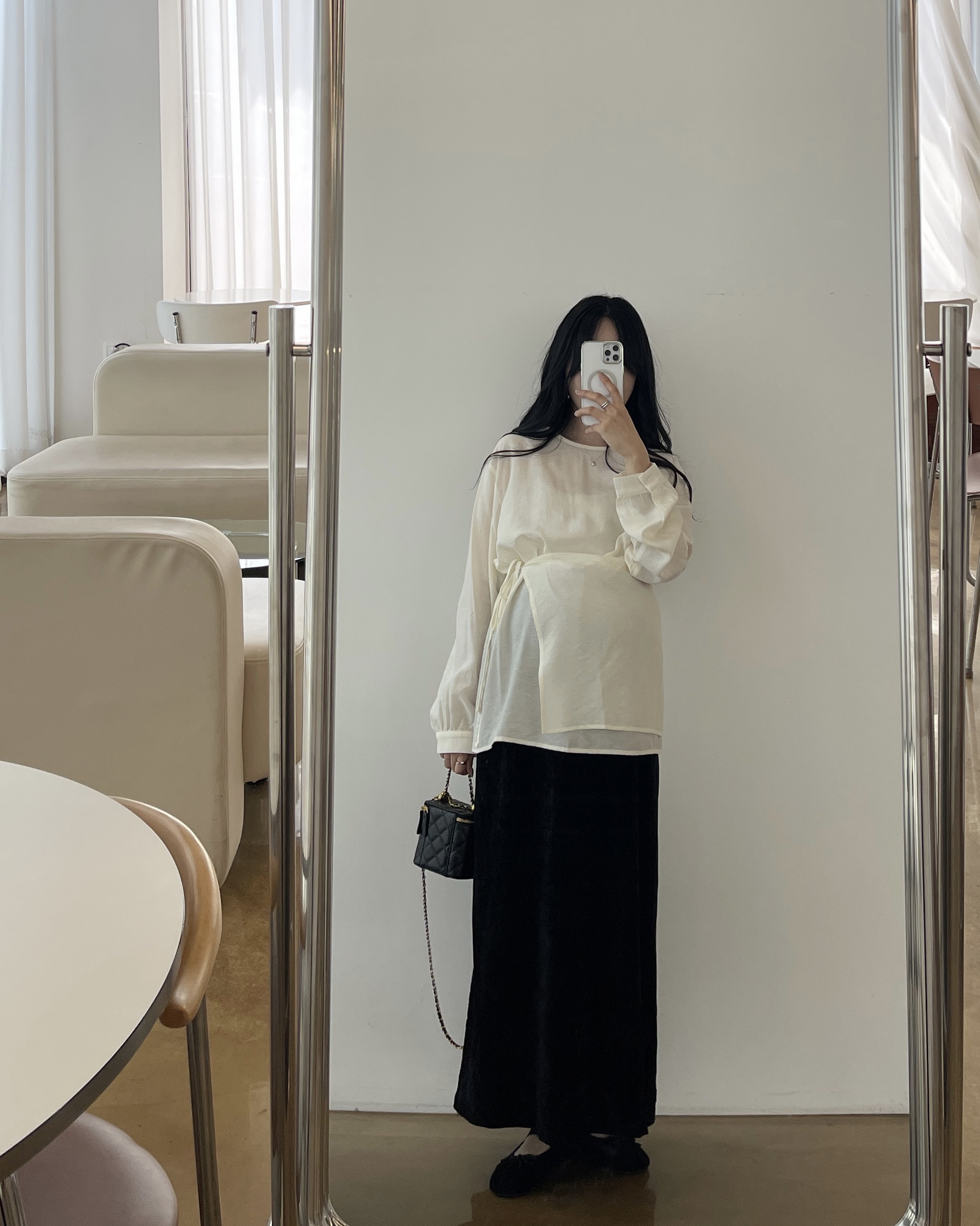 (2사이즈)실키 하프랩BL-2color