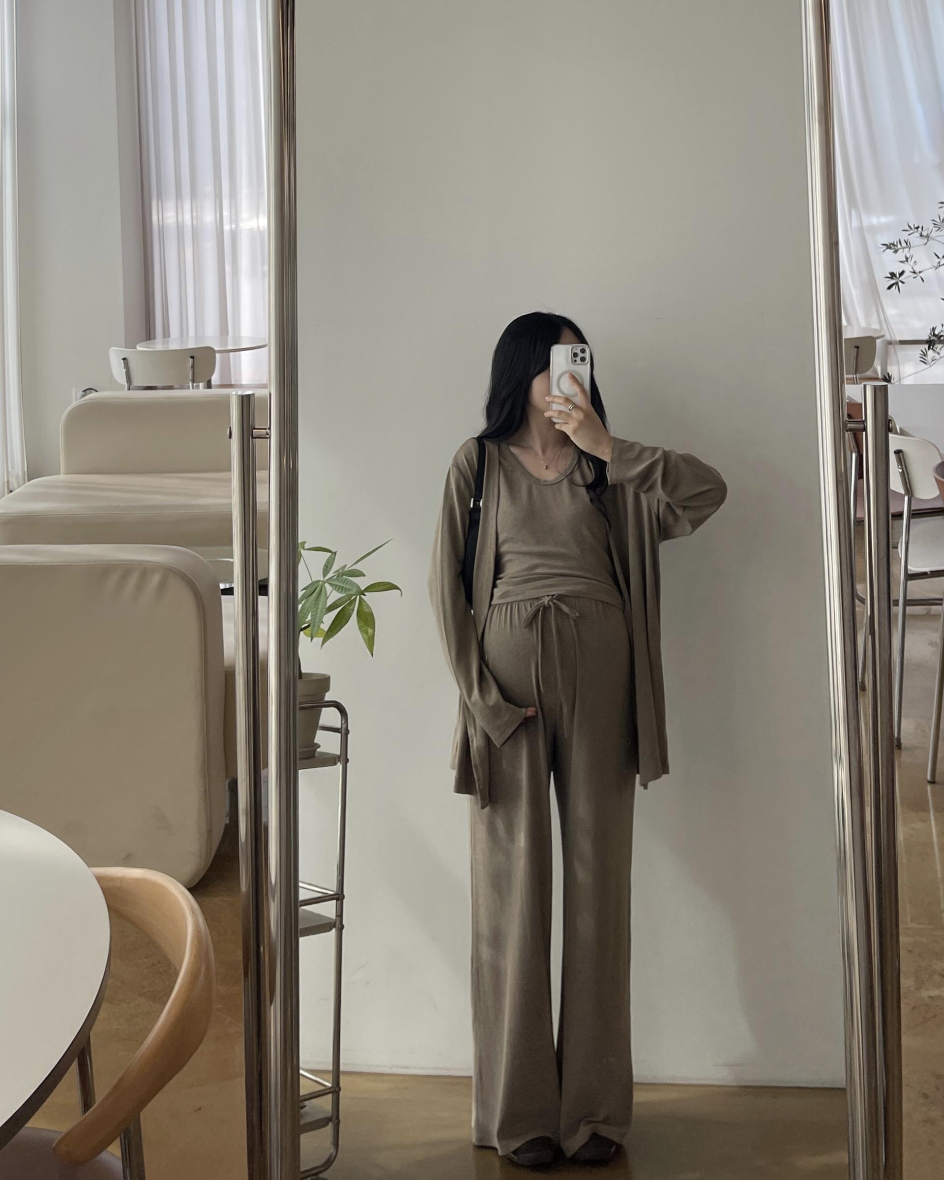 [2사이즈] (내추럴3종SET)가디건+나시+PT - 2color