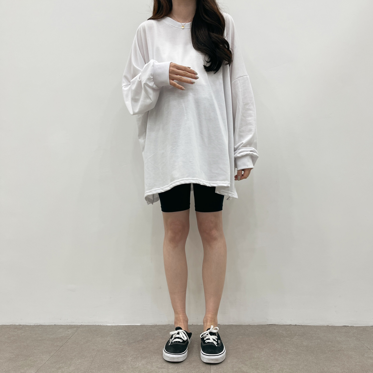완전박시한코튼T-블랙,화이트,그레이 상세 이미지 6