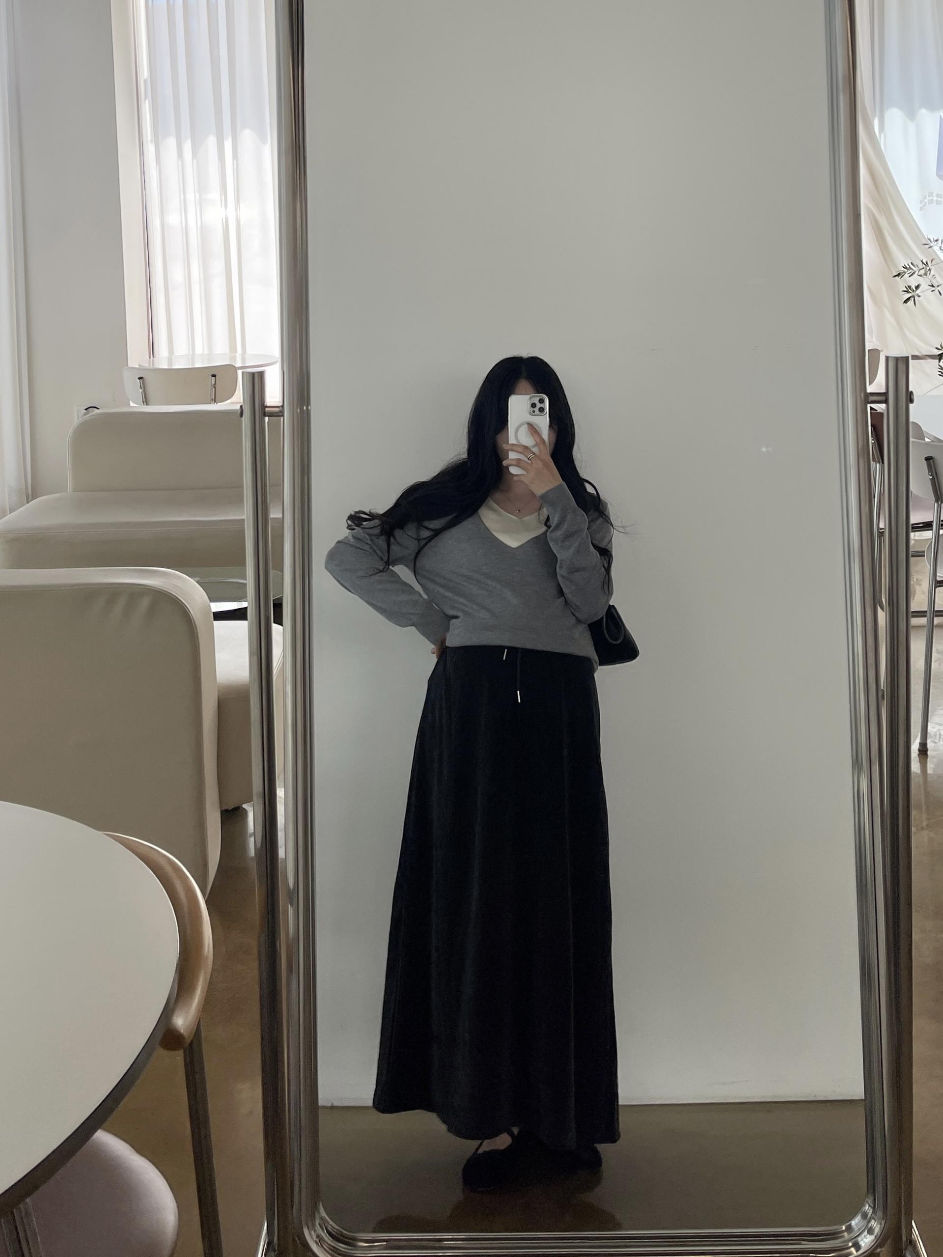 이중브이넥니트-3color