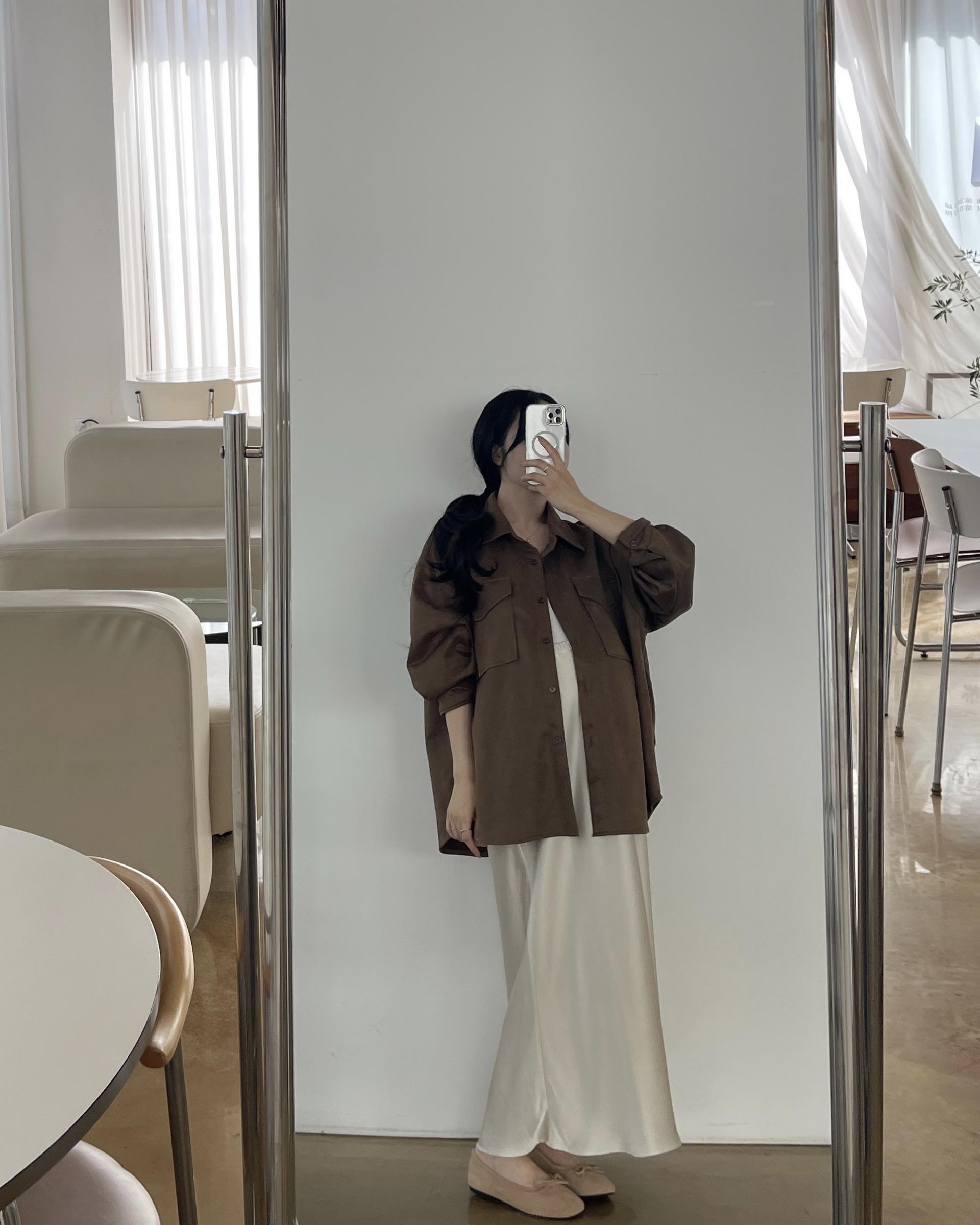스웨이드셔츠자켓-2color (+끈)