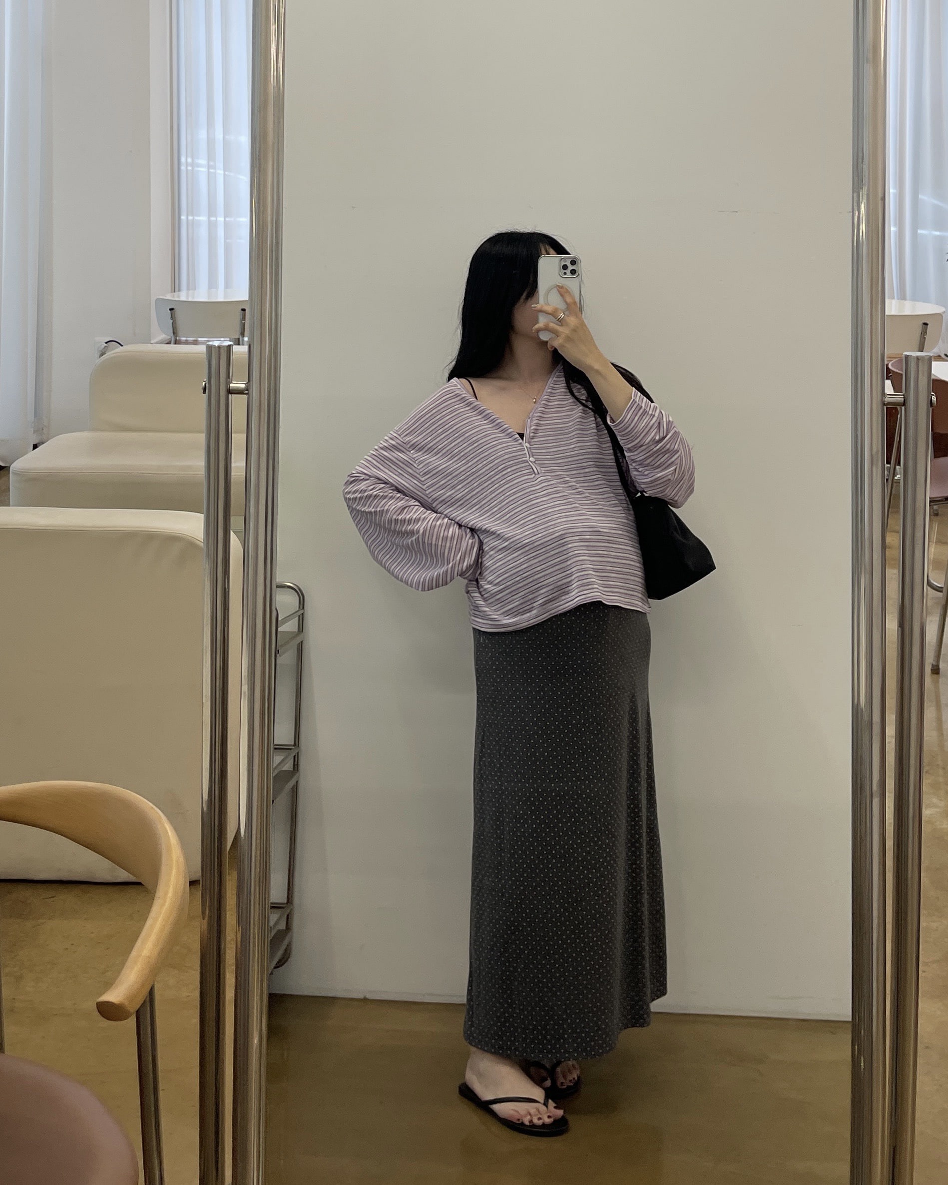 (롱)골지 도트 스트링SK-3color