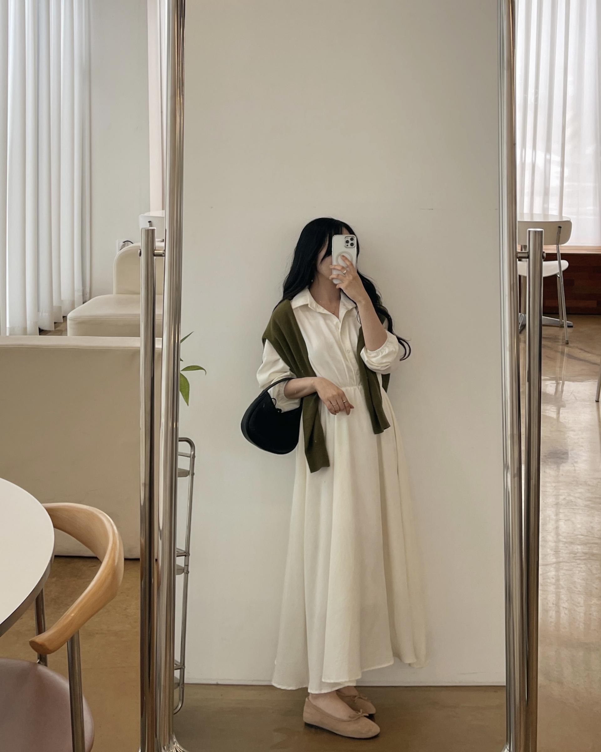 이브밴딩원피스-2color