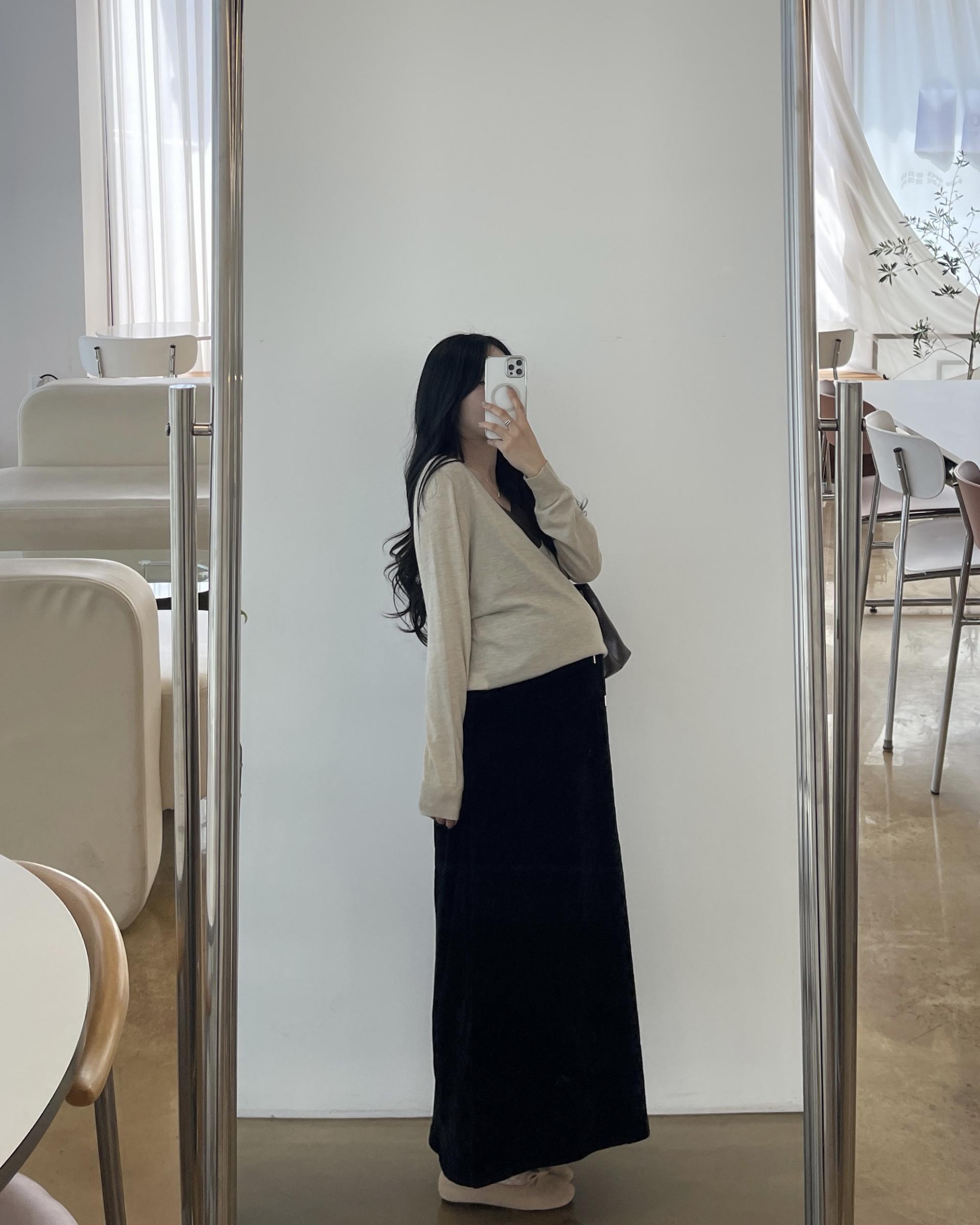이중브이넥니트-3color