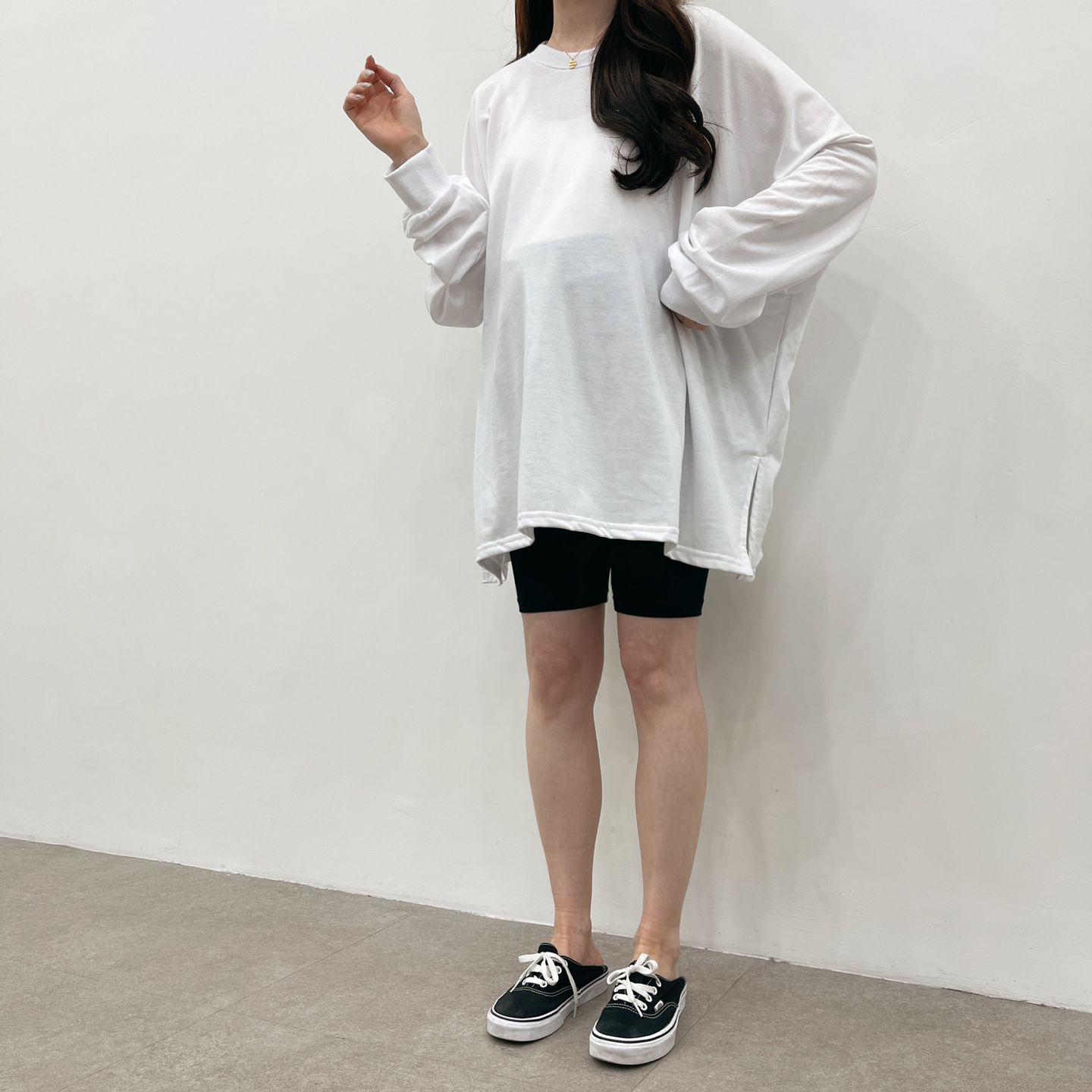 완전박시한코튼T-블랙,화이트,그레이 상세 이미지 16
