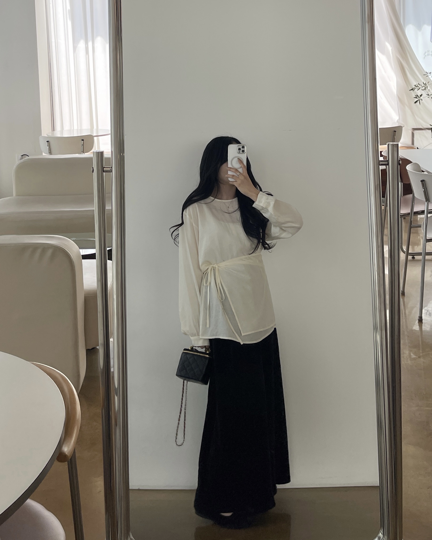 (2사이즈)실키 하프랩BL-2color