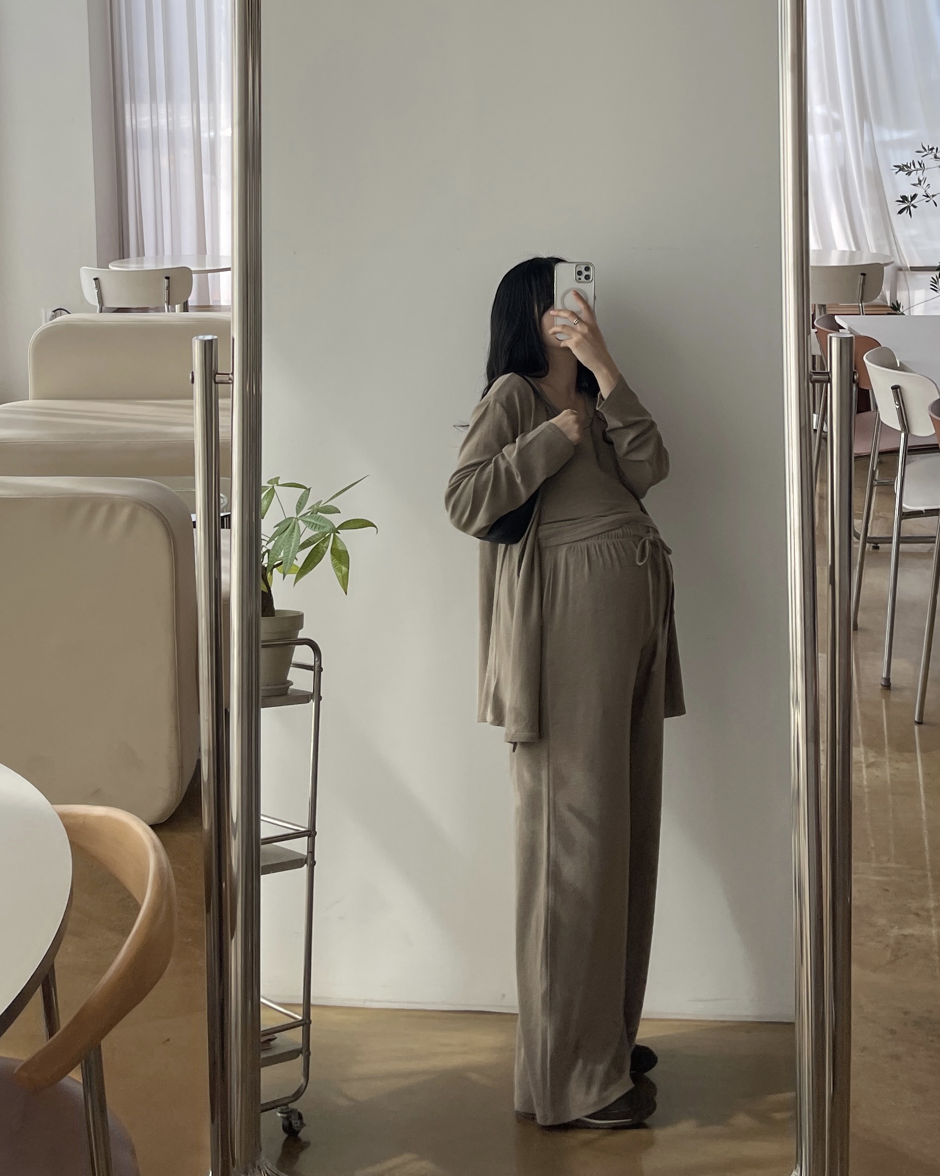 [2사이즈] (내추럴3종SET)가디건+나시+PT - 2color