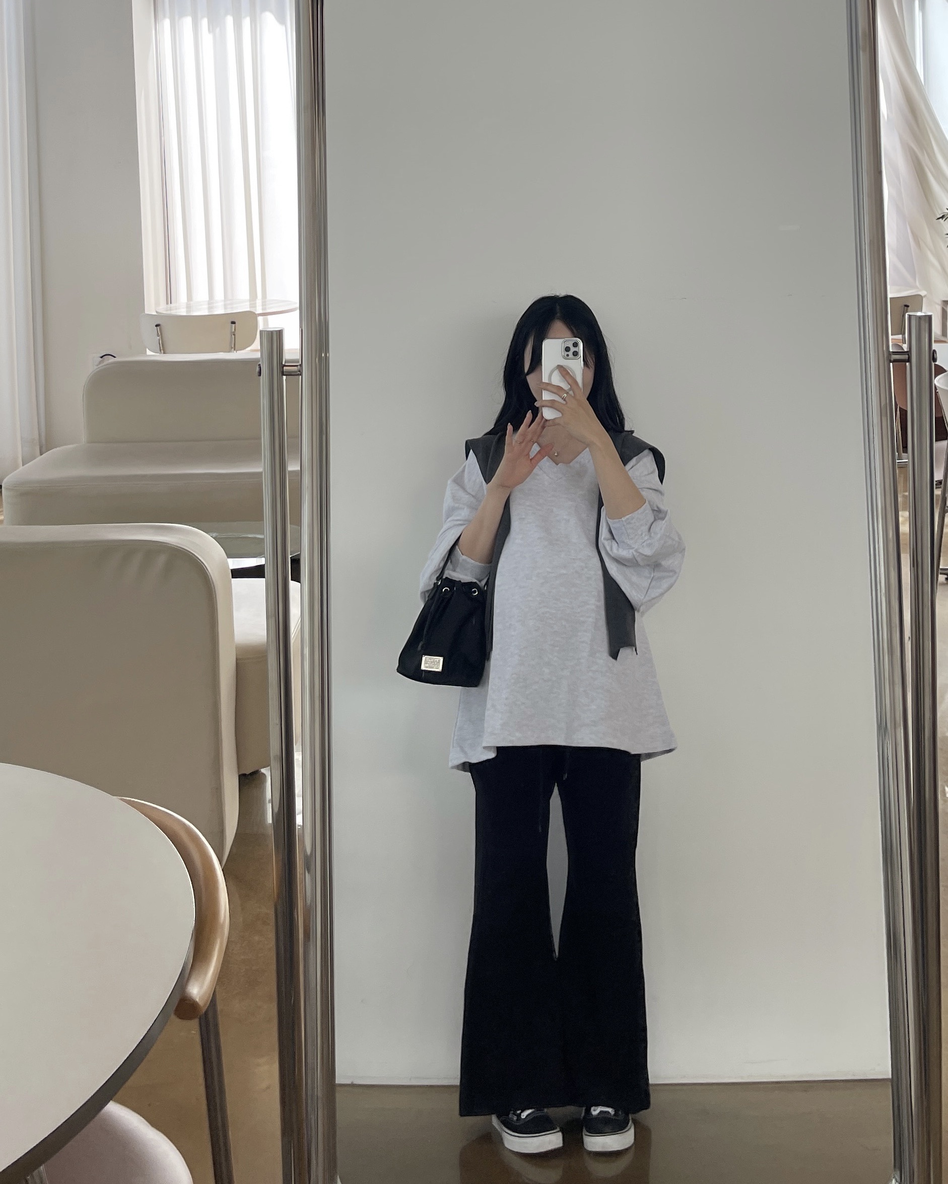 (쭈리)A라인오버맨투맨-2color