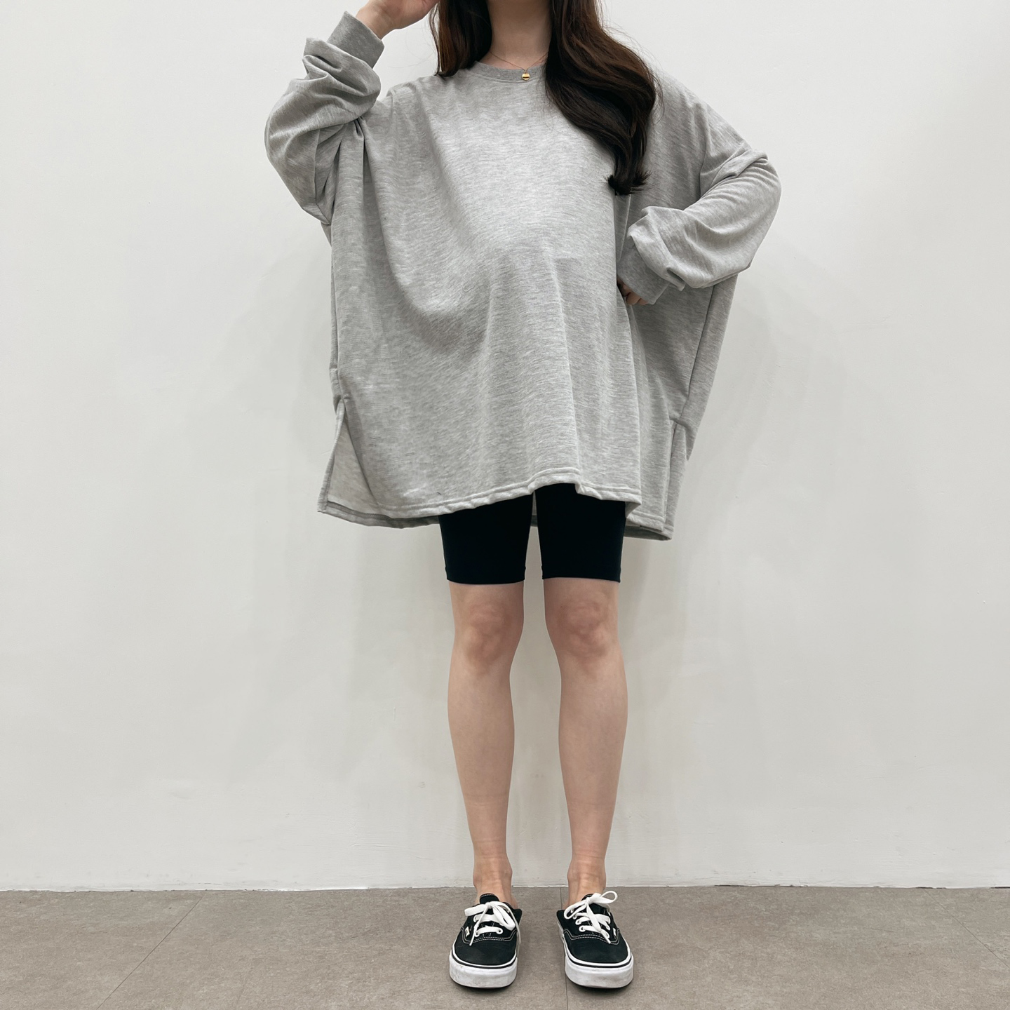 완전박시한코튼T-블랙,화이트,그레이 상세 이미지 25