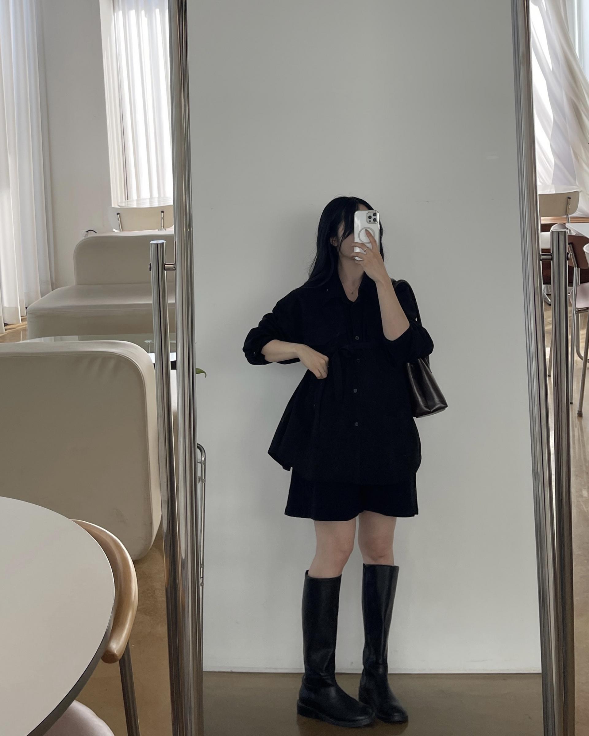 스웨이드셔츠자켓-2color (+끈)
