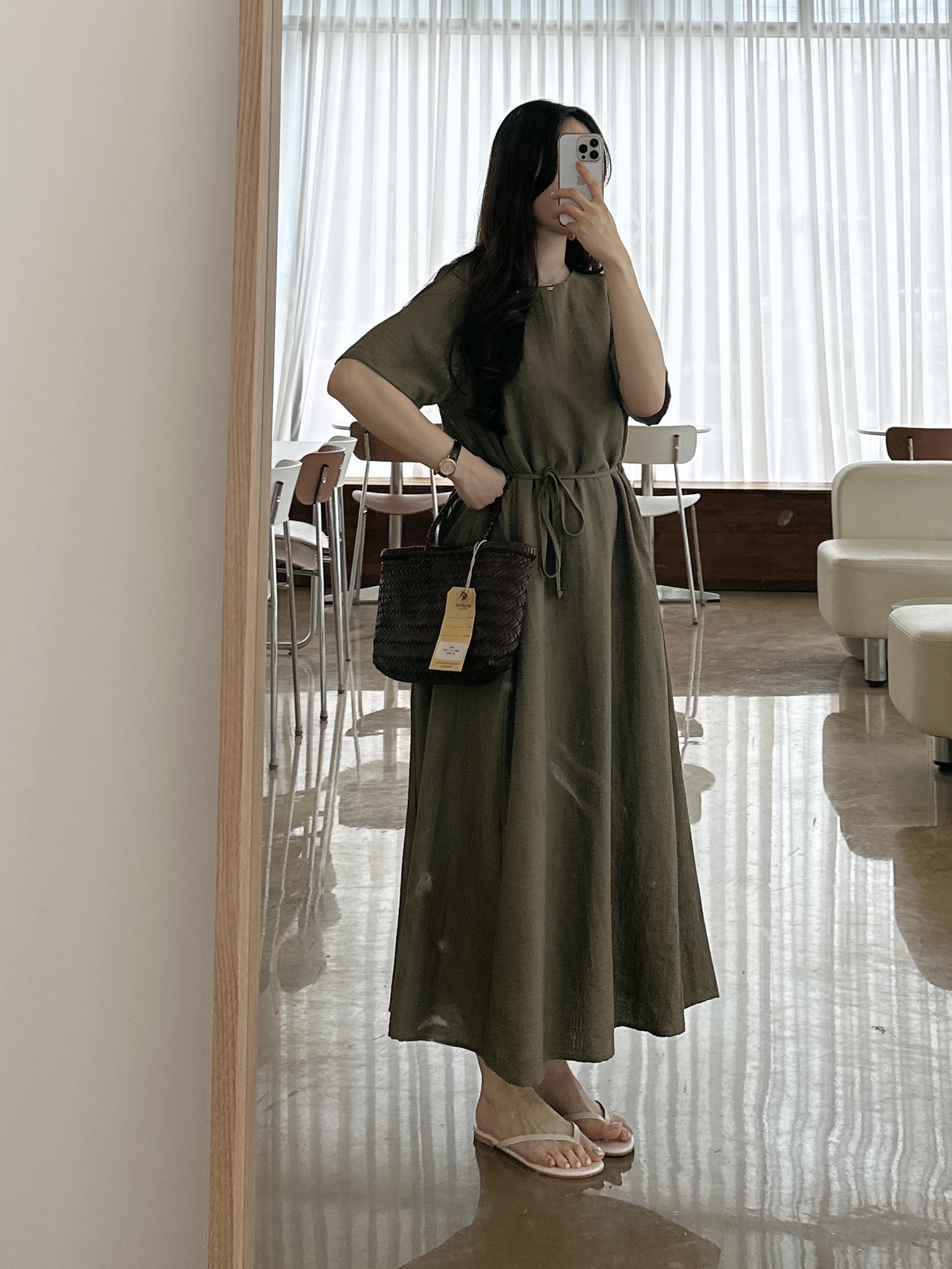 린넨타임원피스-베이지,카키,블랙 상세 이미지 35