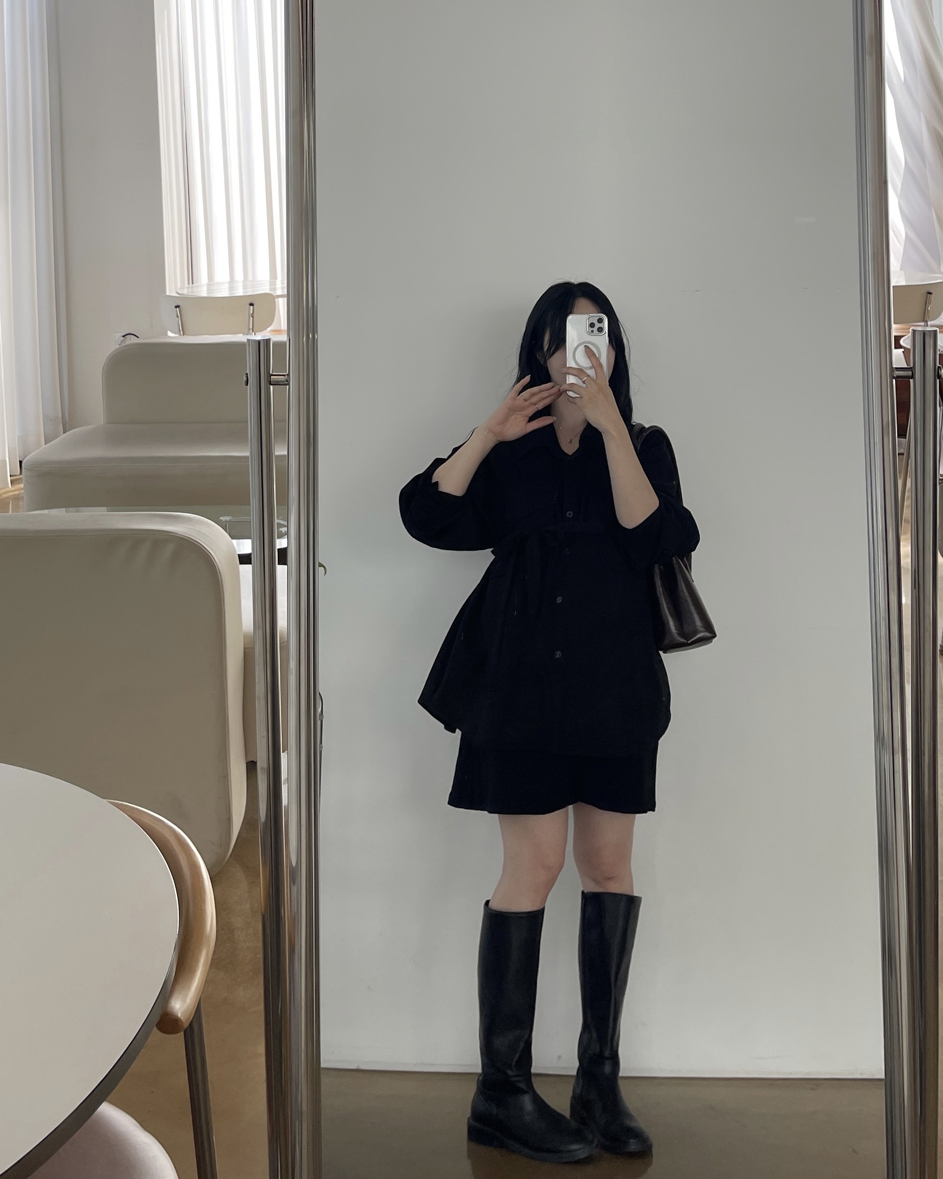 스웨이드셔츠자켓-2color (+끈)