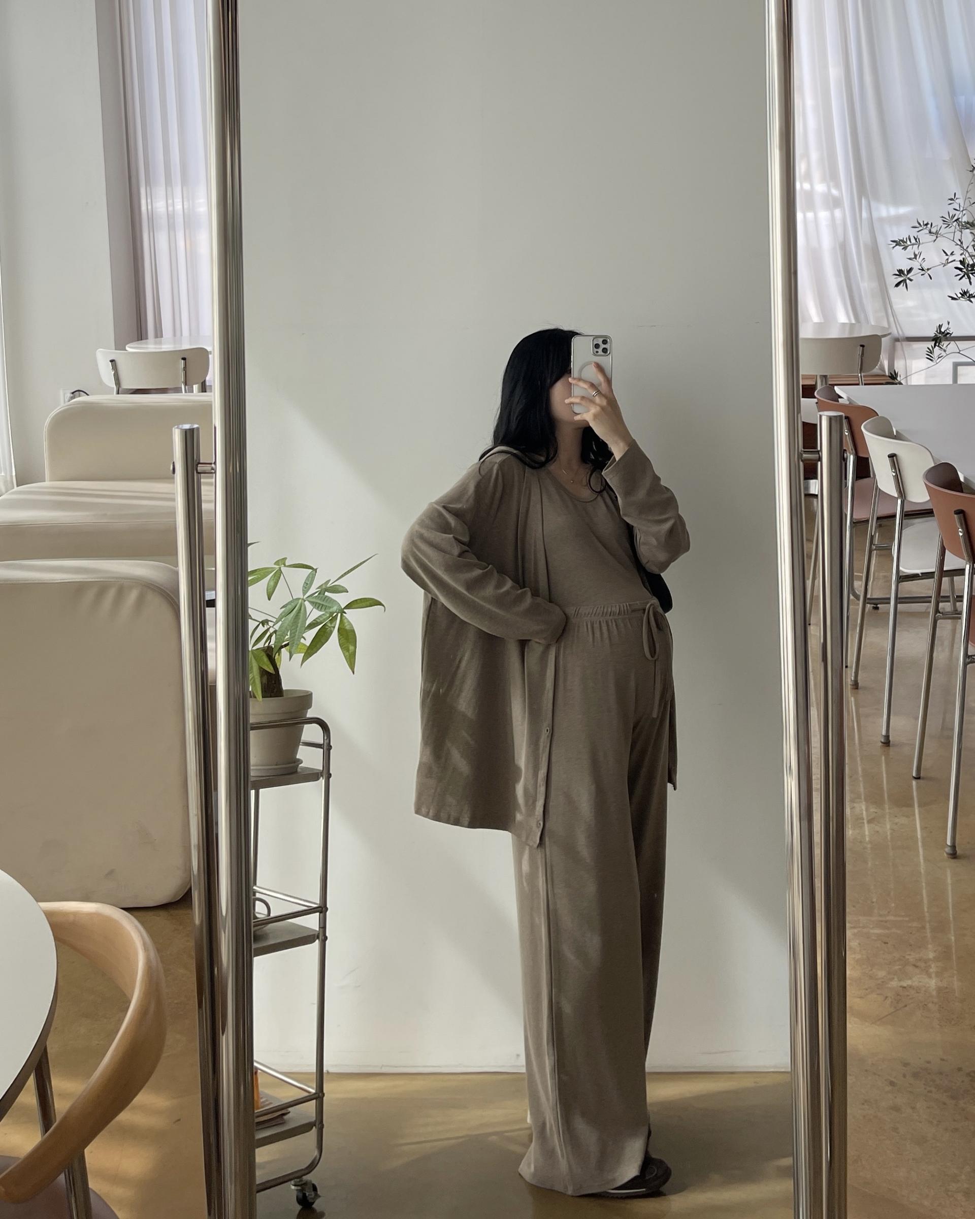[2사이즈] (내추럴3종SET)가디건+나시+PT - 2color