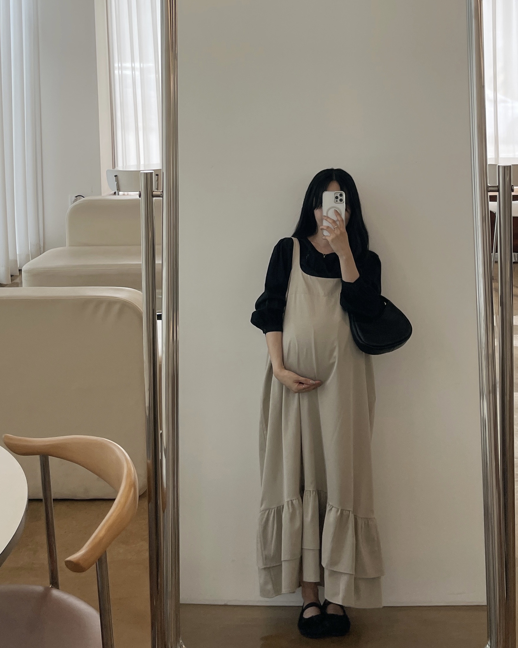 이중프릴멜빵원피스-2color